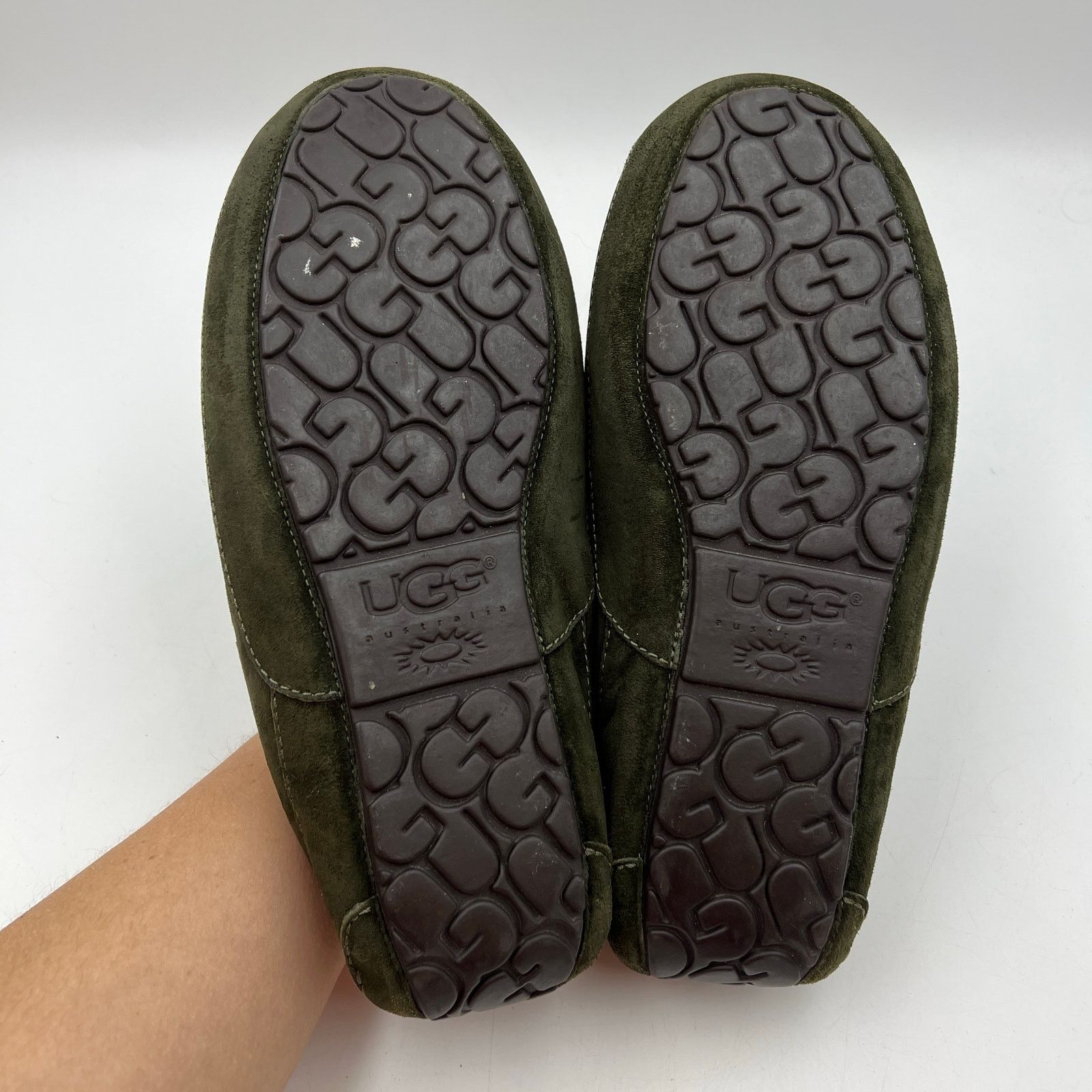 Ugg Uggs Men's Ascot Suede Slipper in Green Loafer Size US 11 / EU 44 - 8 Thumbnail