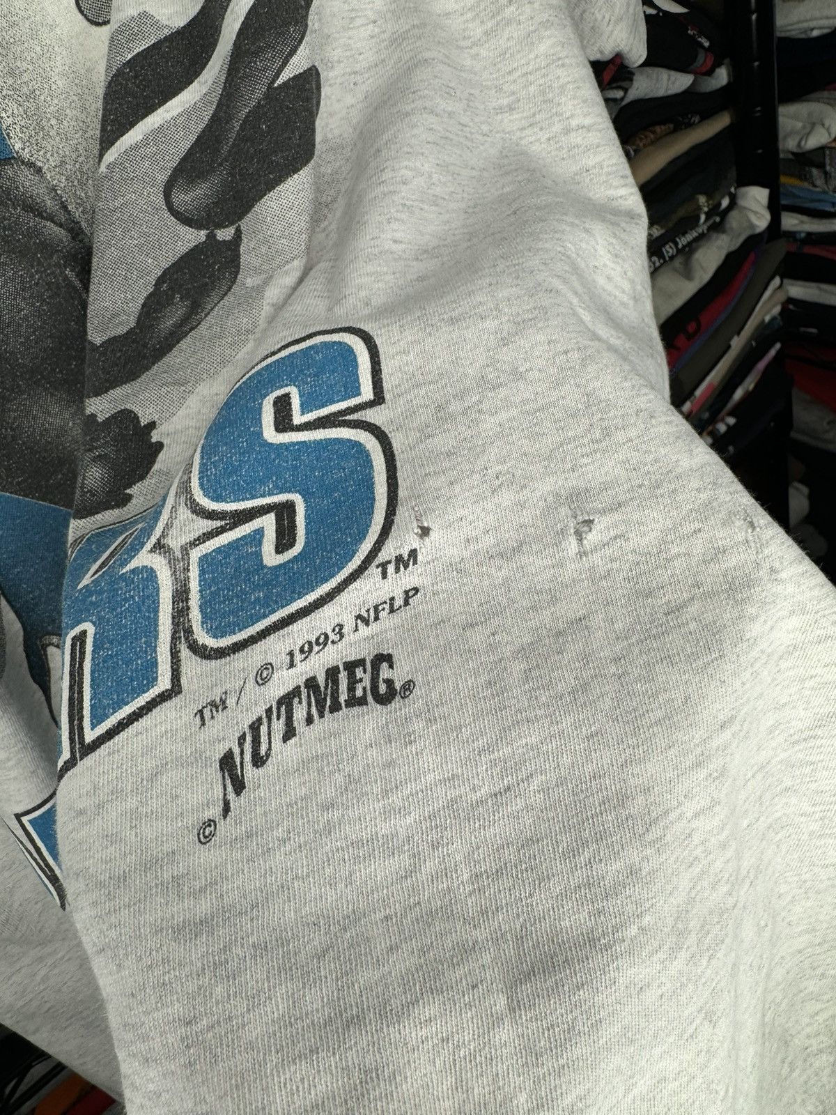 NFL × Nutmeg × Vintage Vintage 1993 Carolina Panthers Nutmeg Mills Breakthrough Tee Size US L / EU 52-54 / 3 - 8 Thumbnail