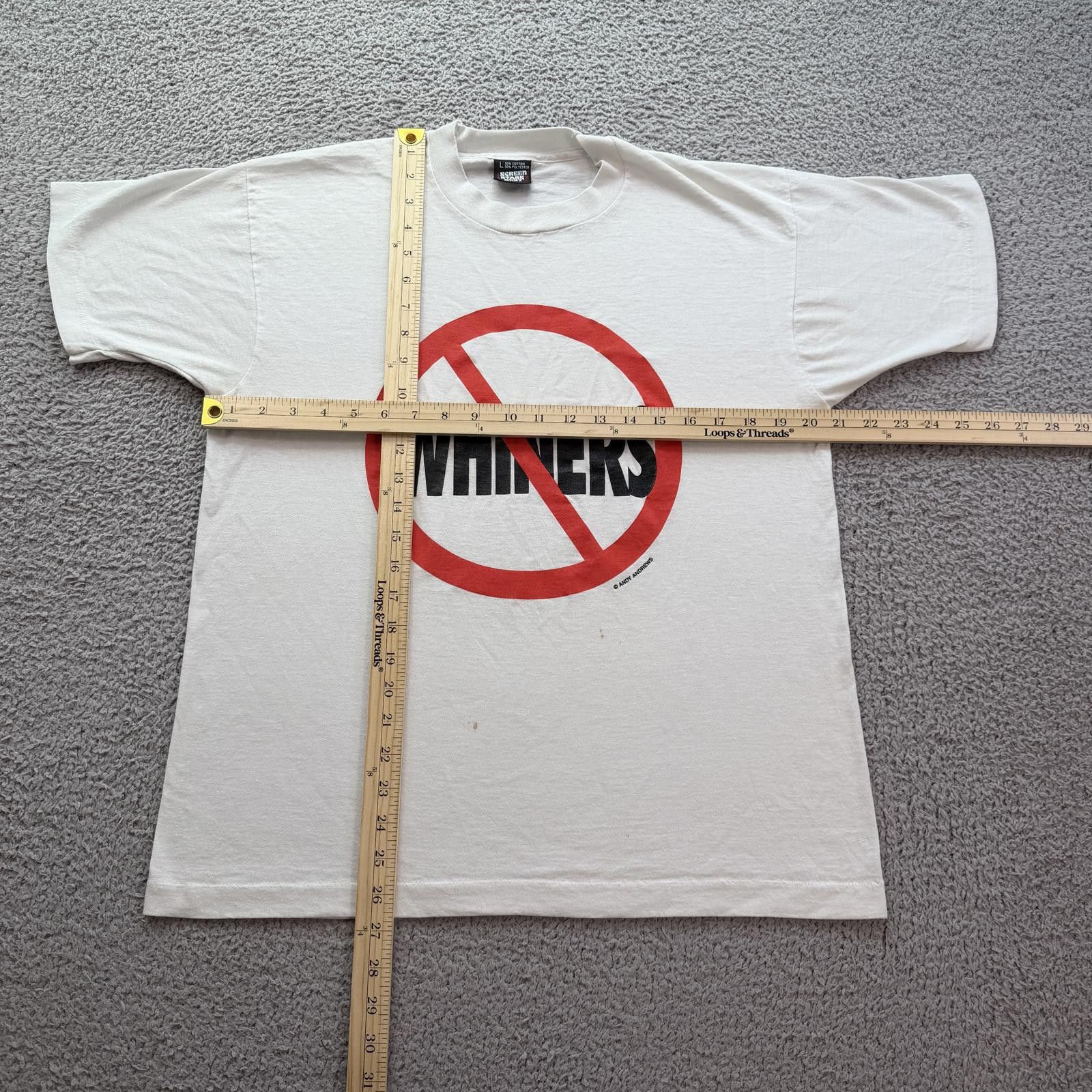 Other Vintage 90s No Whiners T Shirt Screen Stars Single Stitch L Size US L / EU 52-54 / 3 - 3 Thumbnail