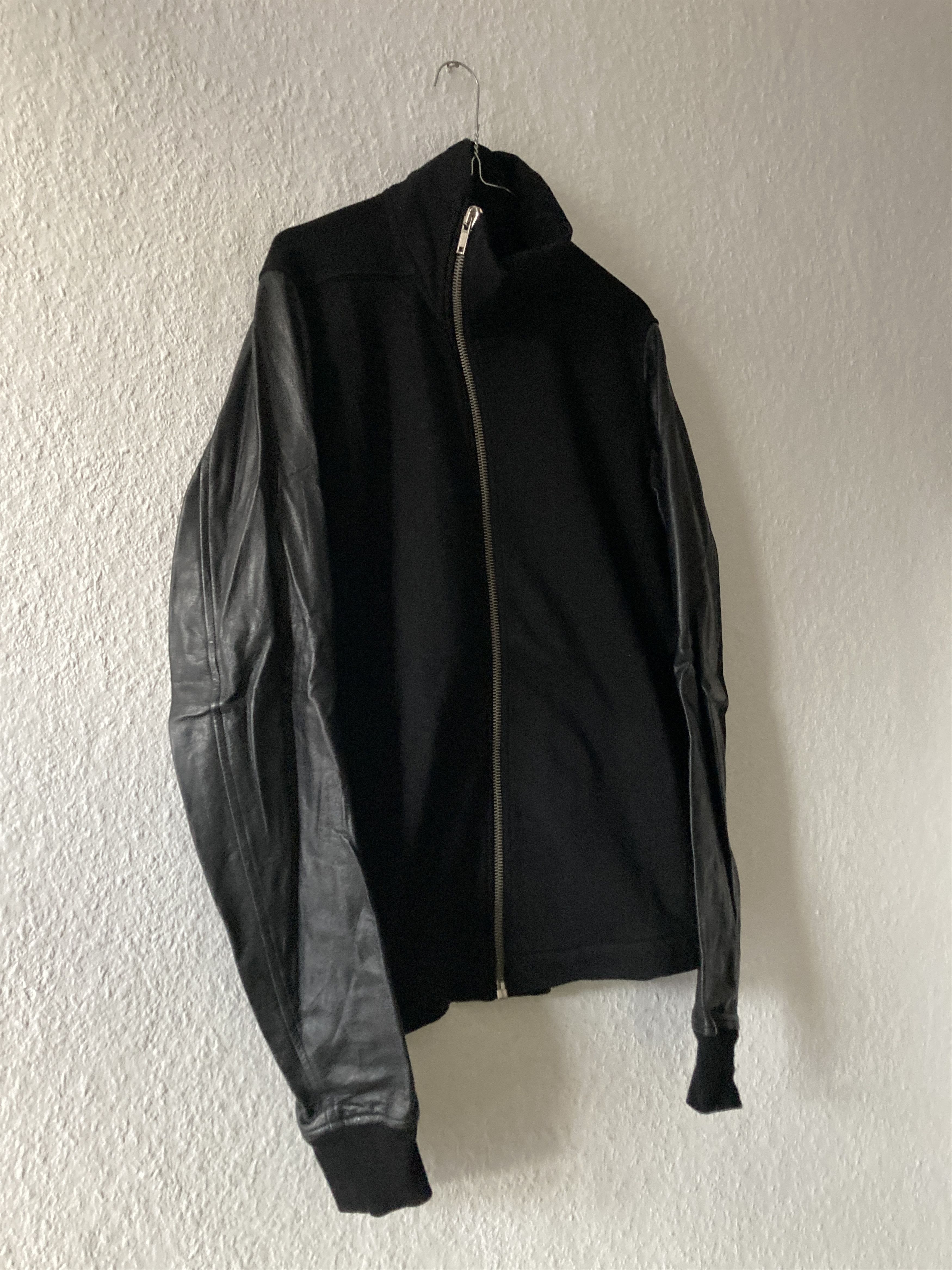 Rick Owens F/W 14 “MOODY” Felpa Lamb Leather Mollino Sweatshirt Jacket Size US L / EU 52-54 / 3 - 6 Thumbnail