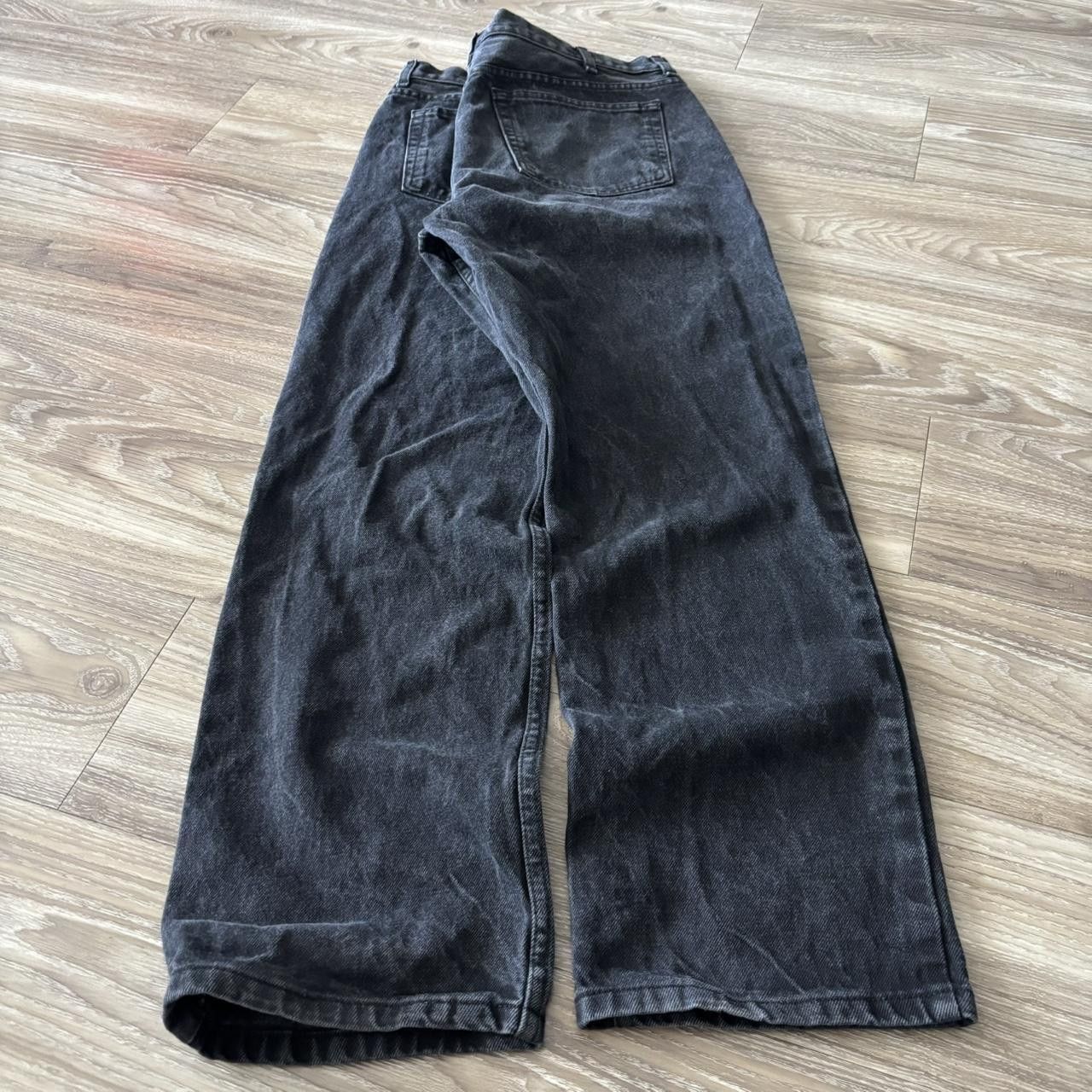 Vintage Crazy Vintage Y2K/2000s Grunge Black Streetwear Essential Denim Jeans! 40x32 Size US 40 / EU 56 - 4 Thumbnail