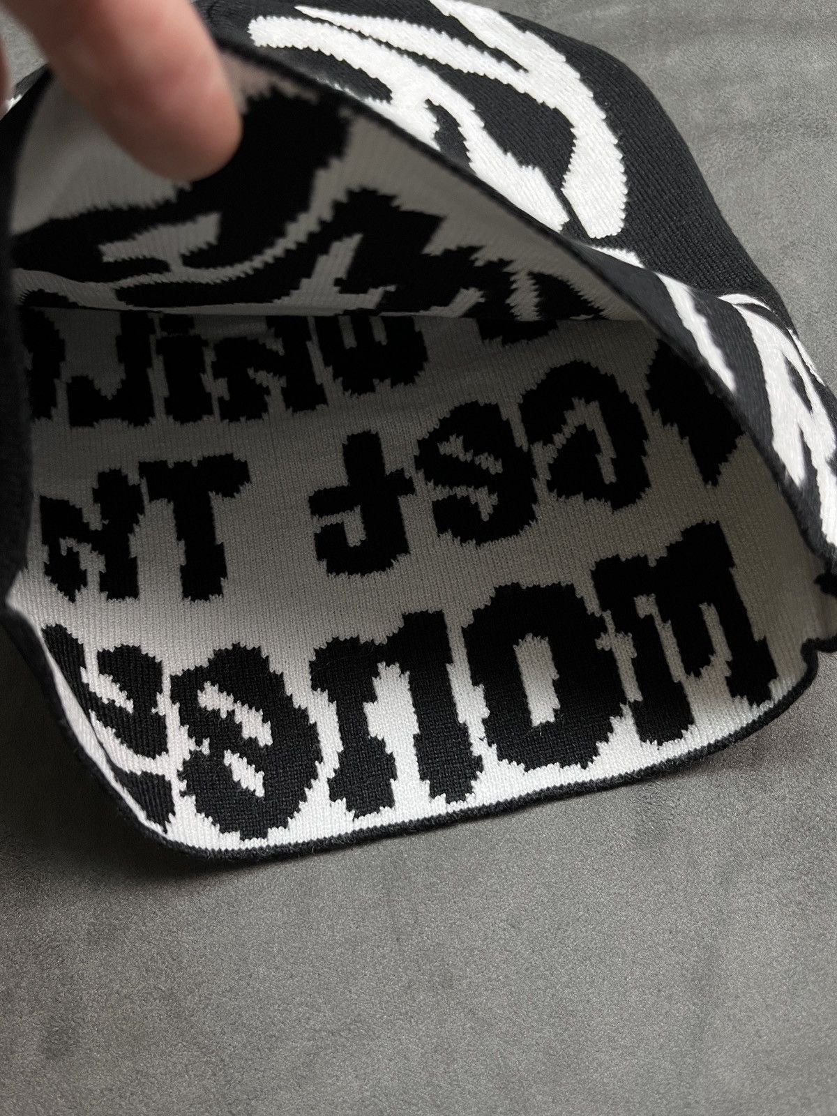 Japanese Brand Rare Y2K Meechy Club No Cuff Knit Skull Cap Black Beanie Hat Size ONE SIZE - 8 Thumbnail