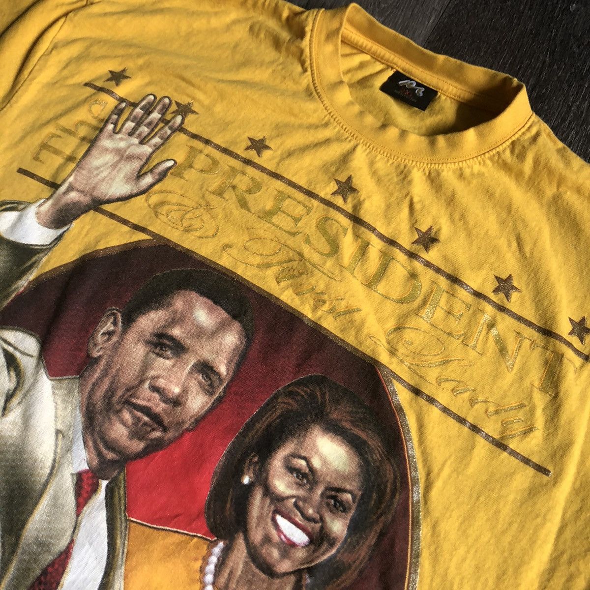 Rap Tees Vintage President Barack Obama First Lady Family Graphic Tee Size US XXL / EU 58 / 5 - 6 Thumbnail
