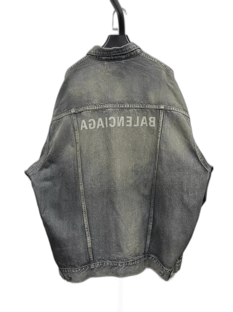 Balenciaga Balenciaga Logo Denim Long Sleeve Jacket-2505 Size US M / EU 48-50 / 2 - 1 Thumbnail