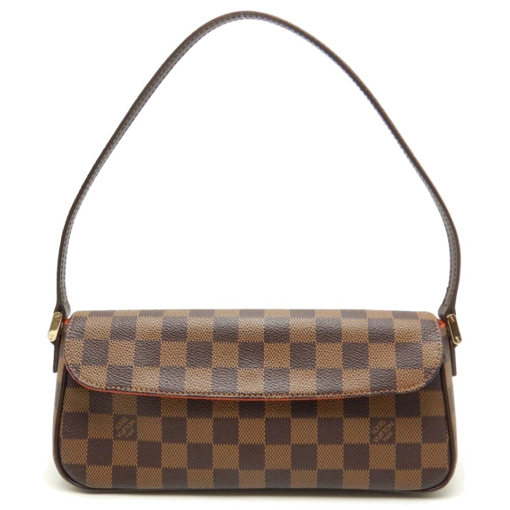 Louis Vuitton Damier Recoleta Ebene Handbag Brown
