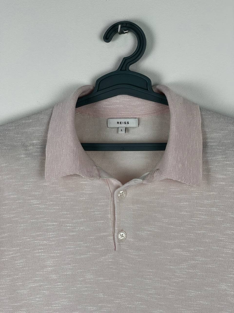 Reiss Reiss Arbor Casual Knitted Pink Summer Polo Size US L / EU 52-54 / 3 - 4 Thumbnail