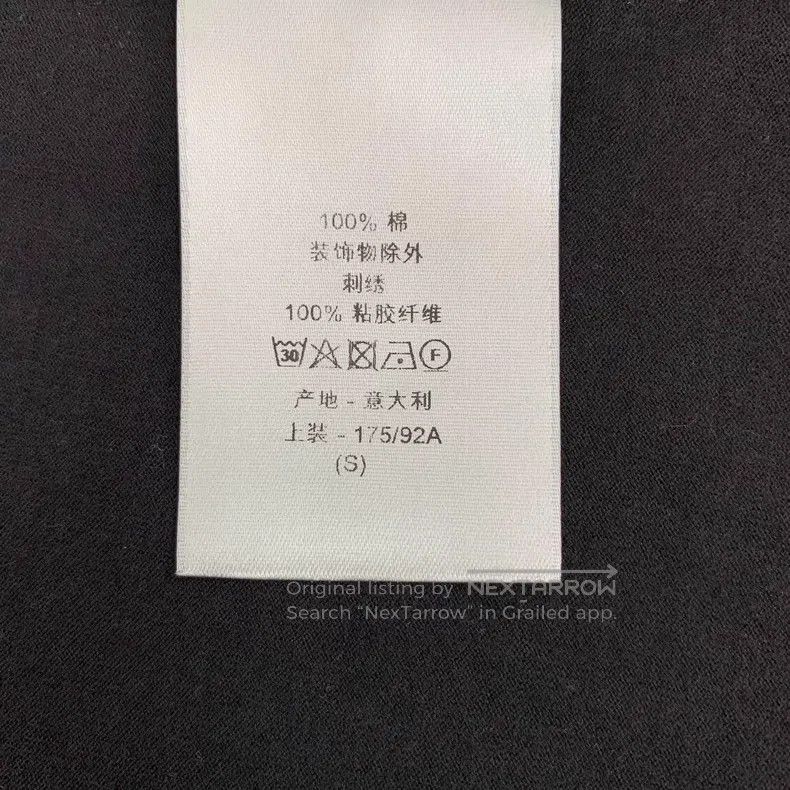 Dior Dior Black CD letter embroidery cotton round-neck short-sl Size US S / EU 44-46 / 1 - 8 Thumbnail