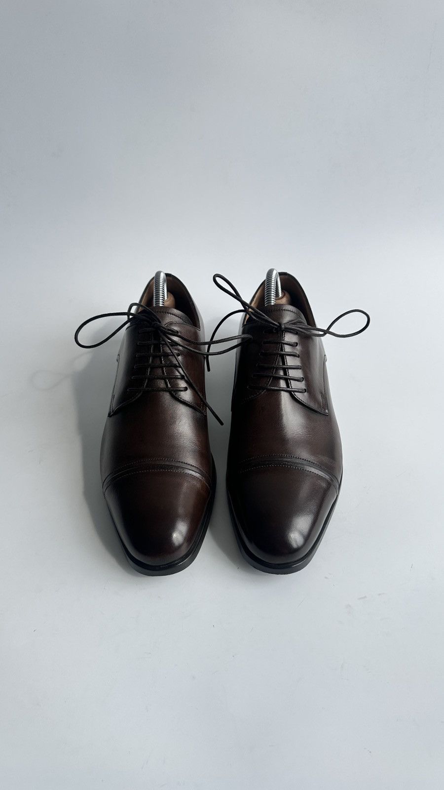 Bally Bally Switzerland Lampy Brown Leather Derby Shoes US 7.5 EEE Size US 7.5 / EU 40-41 - 4 Thumbnail