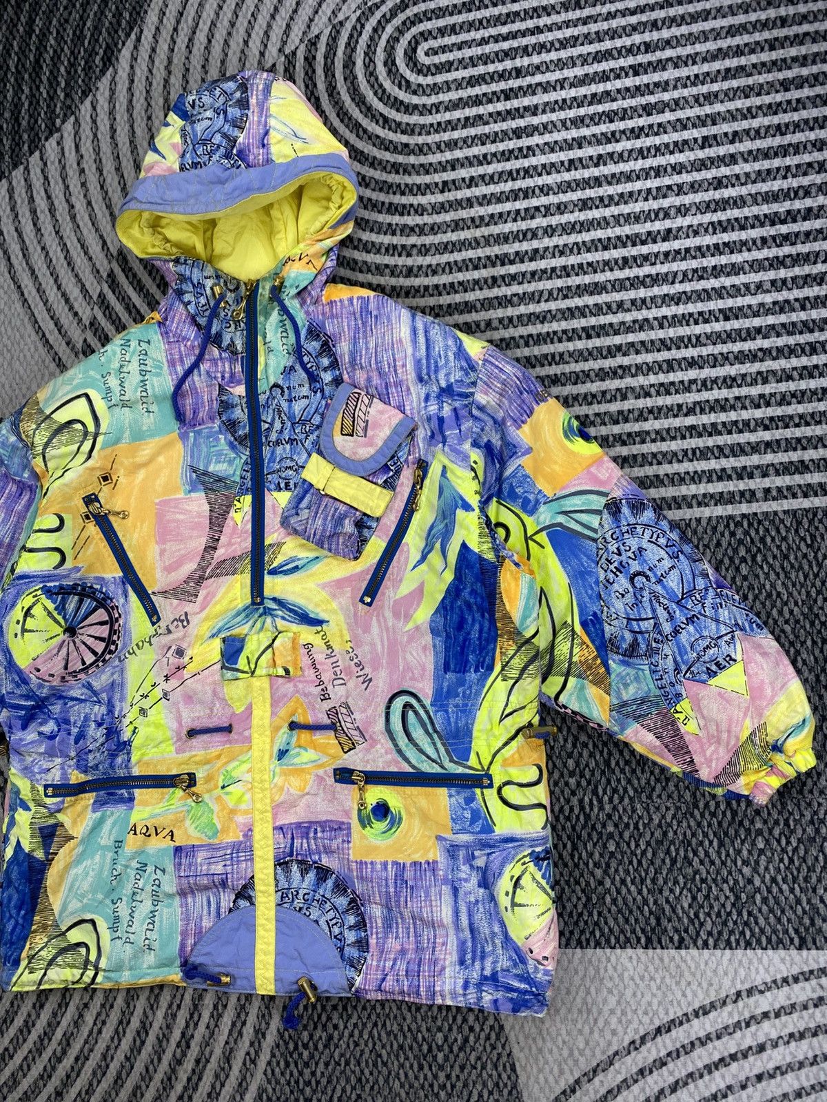 Descente Vintage Descente Multicolour Abstract Print Ski Jacket Size US XL / EU 56 / 4 - 4 Thumbnail