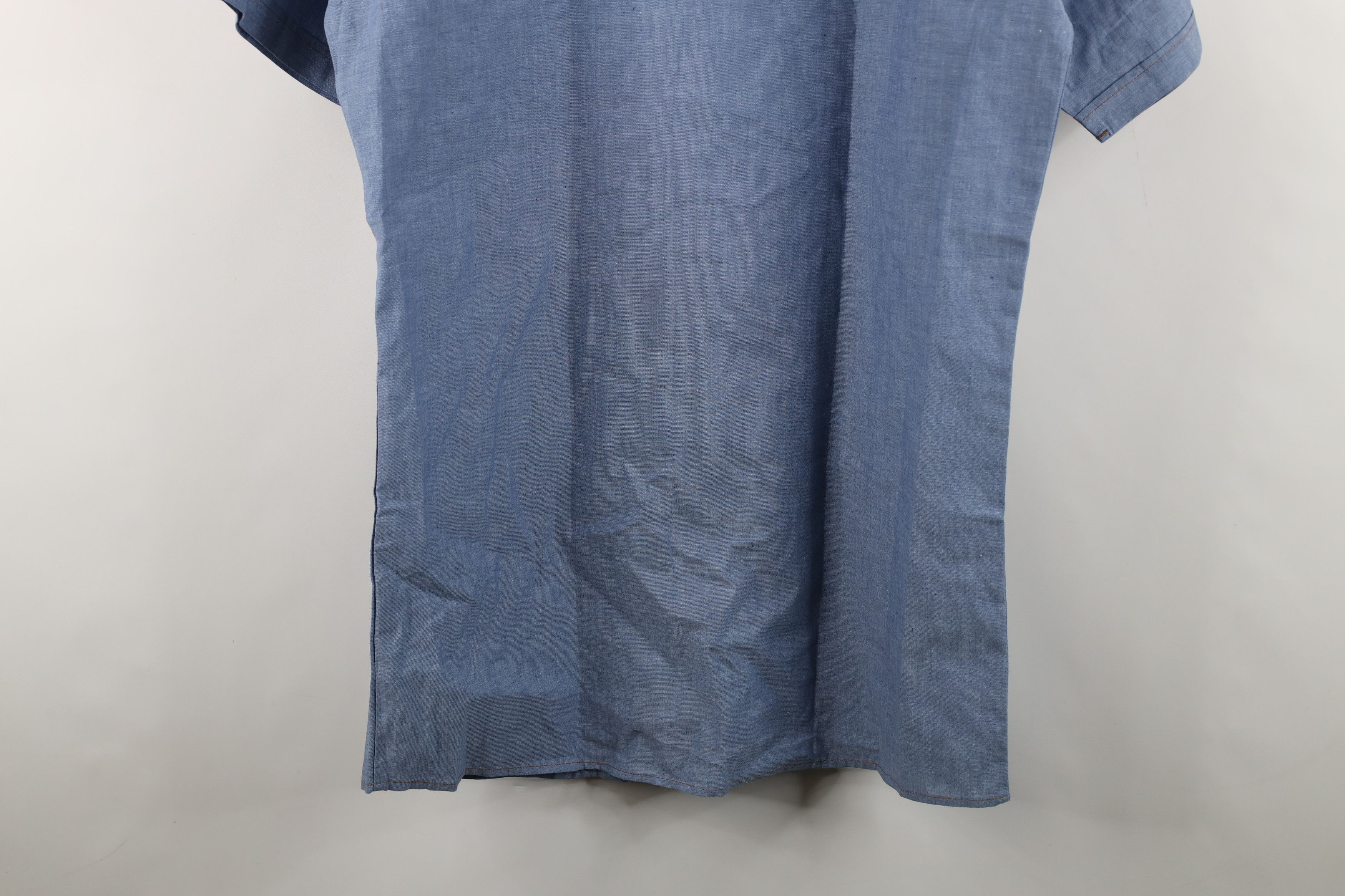 Dickies Deadstock Vintage 90s Dickies Western Button Shirt Blue Size US L / EU 52-54 / 3 - 12 Thumbnail