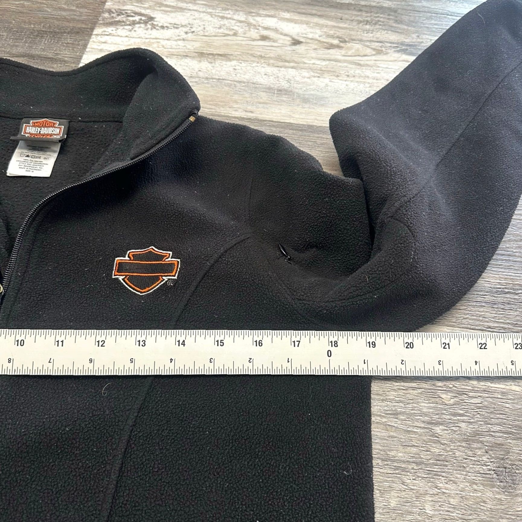 Harley Davidson Harley Davidson Jacket Women M Black Zip Up Biker Fleece Y2k Size M / US 6-8 / IT 42-44 - 5 Thumbnail