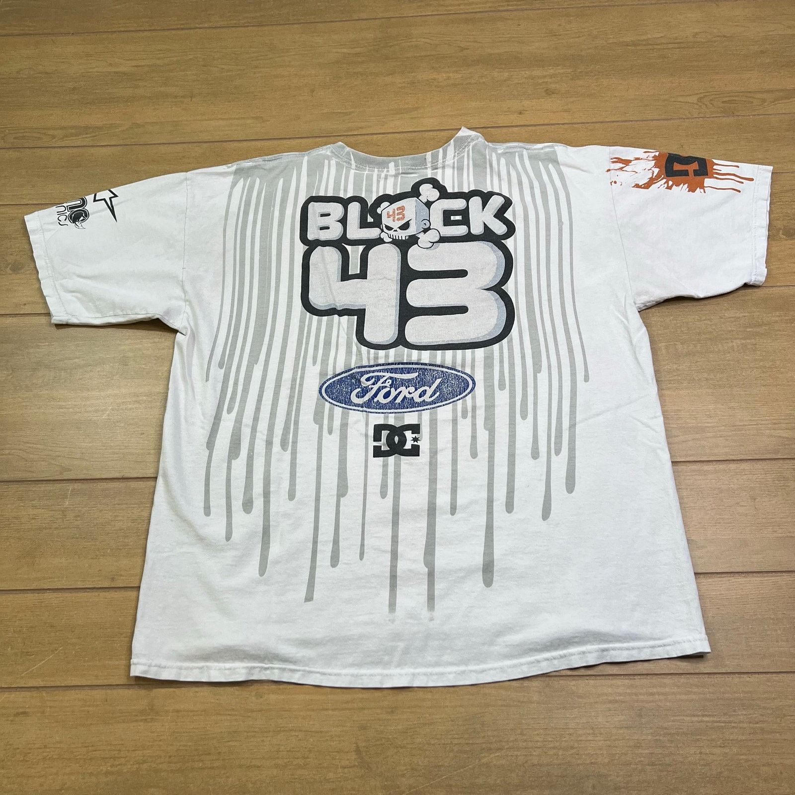 Vintage DC Shoes Ken Block 43 Graphic T-Shirt White Drip Ford Men XL Size US XL / EU 56 / 4 - 2 Thumbnail