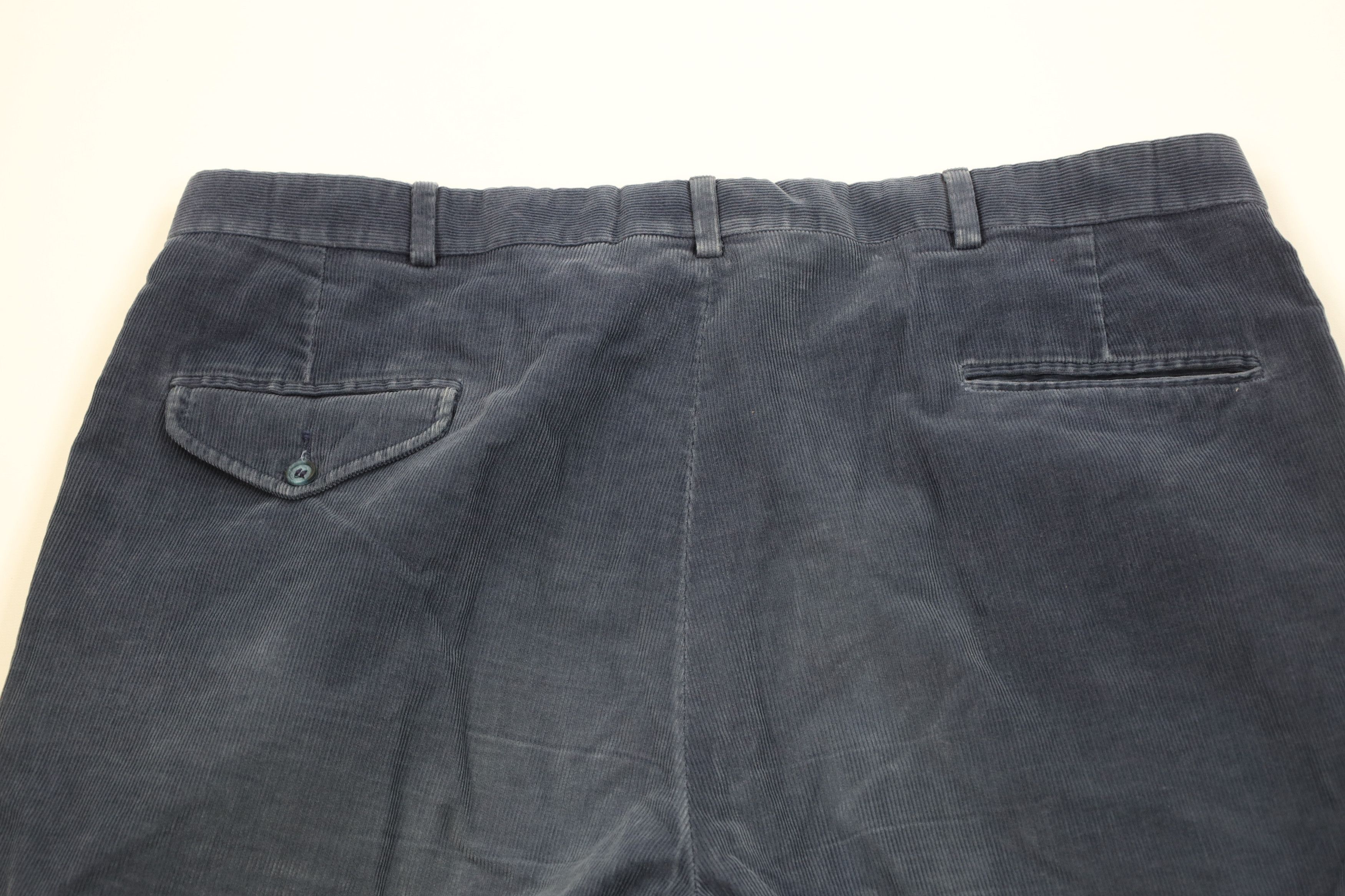 Lands' End Vintage 70s Lands End Wide Leg Corduroy Chino Pants Blue USA Size US 40 / EU 56 - 12 Thumbnail