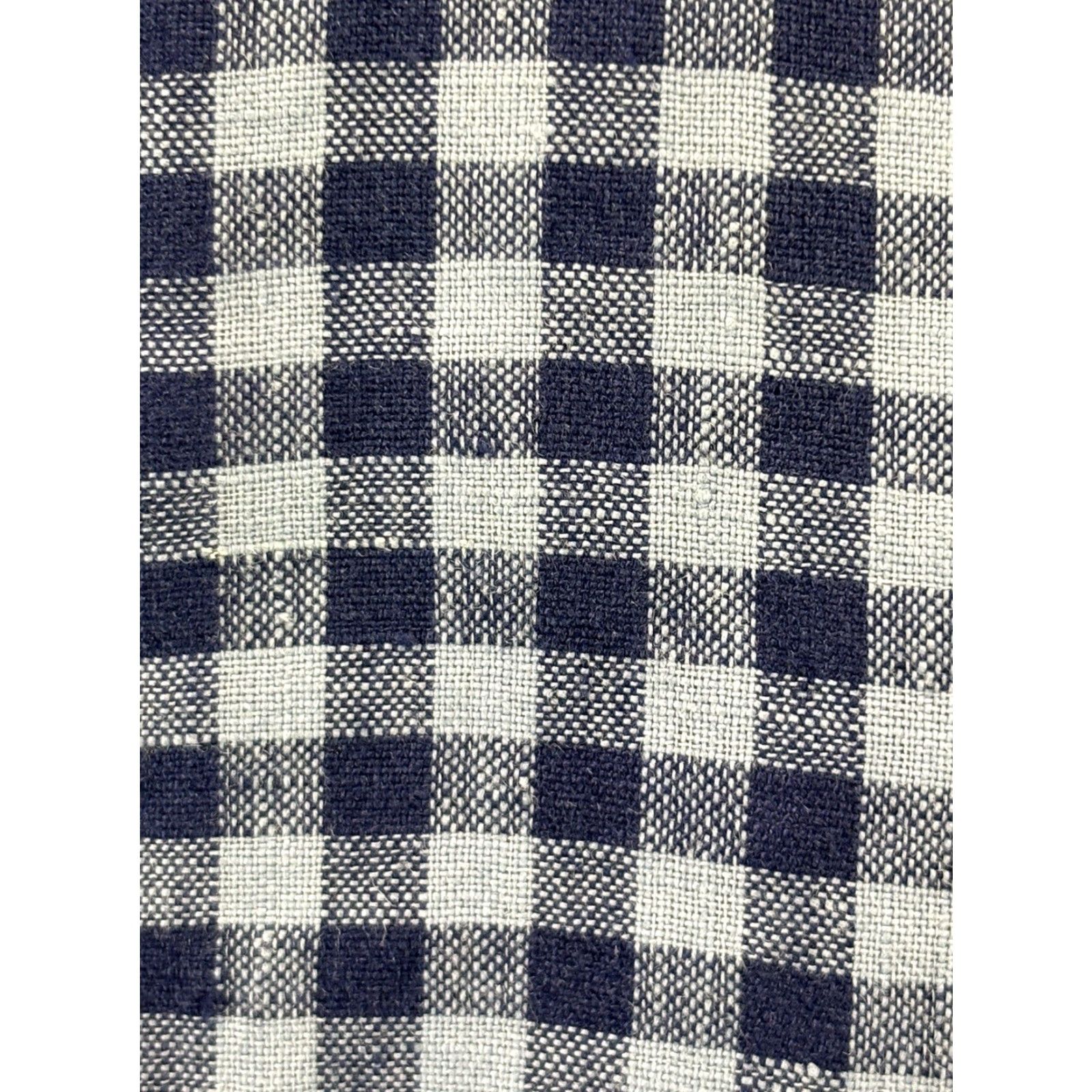 Vintage Sundance Women’s Blue Gingham 100% Linen Blazer Jacket Large Size L / US 10 / IT 46 - 6 Thumbnail