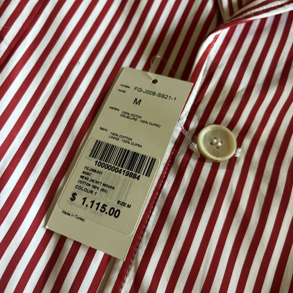 Comme des Garcons SHIRT Comme des Garçons SHIRT striped Blazer NWT pristine Size 38R - 9 Thumbnail