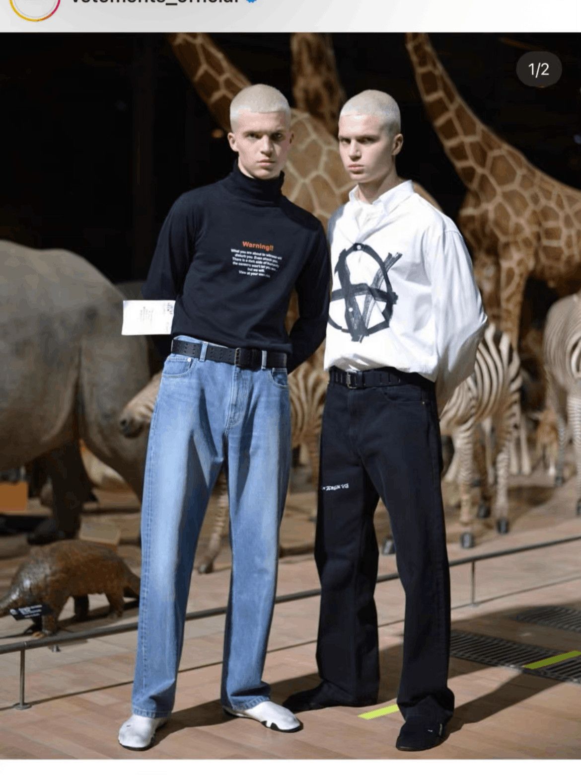 Vetements Vetements Vetements Warning Slogan Knitwear Hi-neck-2506 Size US S / EU 44-46 / 1 - 6 Thumbnail