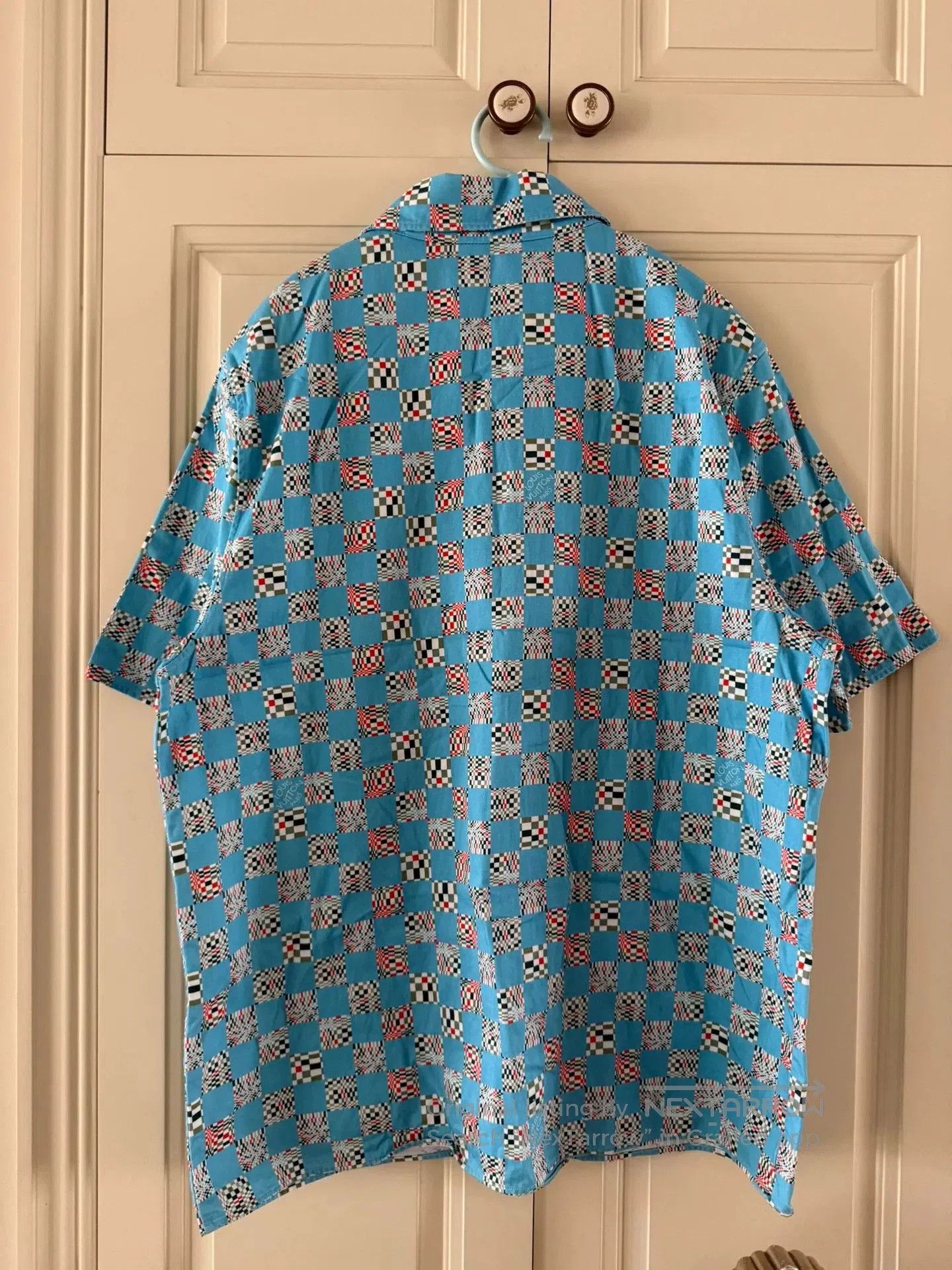Louis Vuitton louis vuitton blue short sleeve shirt. Size US M / EU 48-50 / 2 - 2 Thumbnail