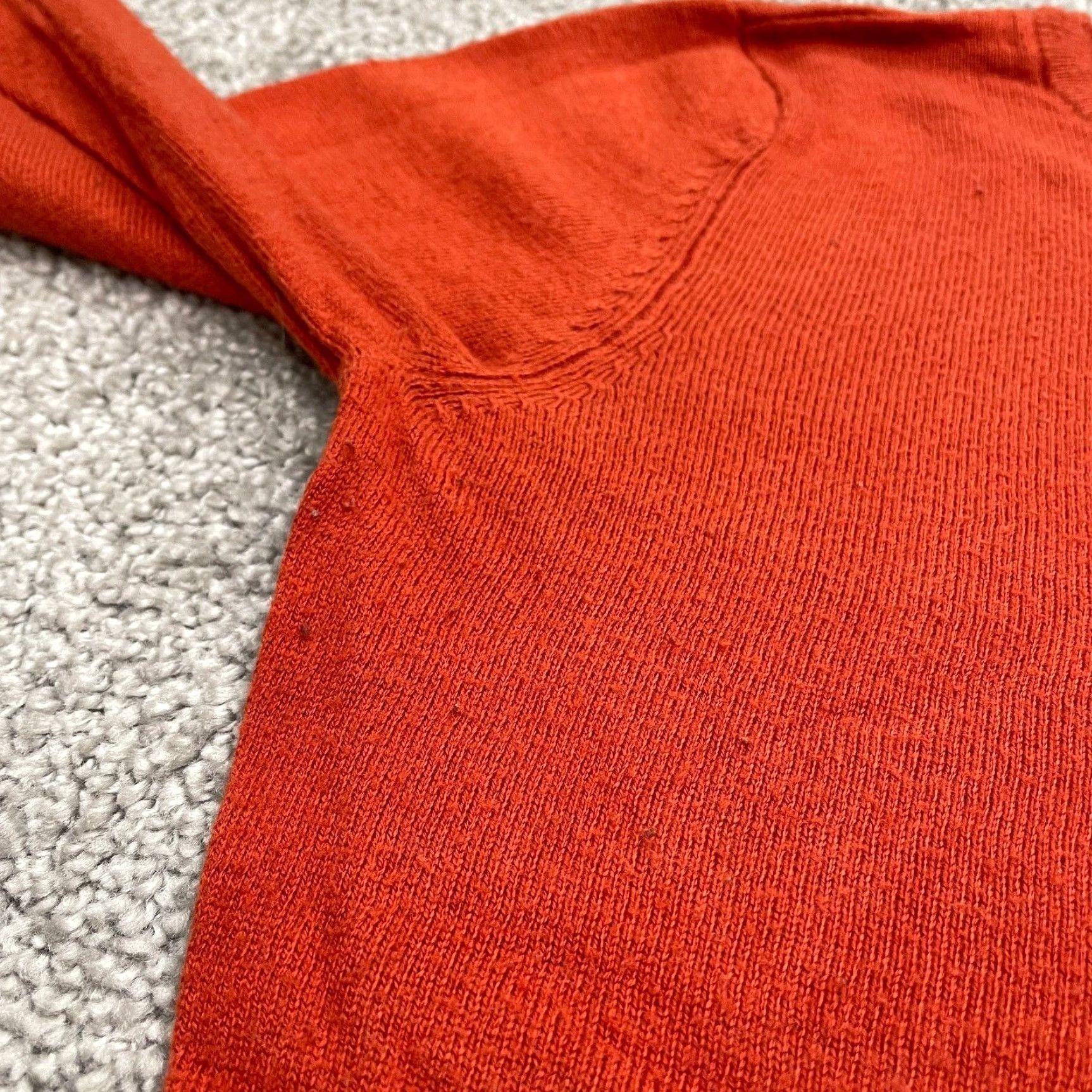 Mossimo VINTAGE Mossimo Pullover Sweater Womens S Red Crew Neck Knit Casual Nylon Rayon Work Size S / US 4 / IT 40 - 3 Thumbnail