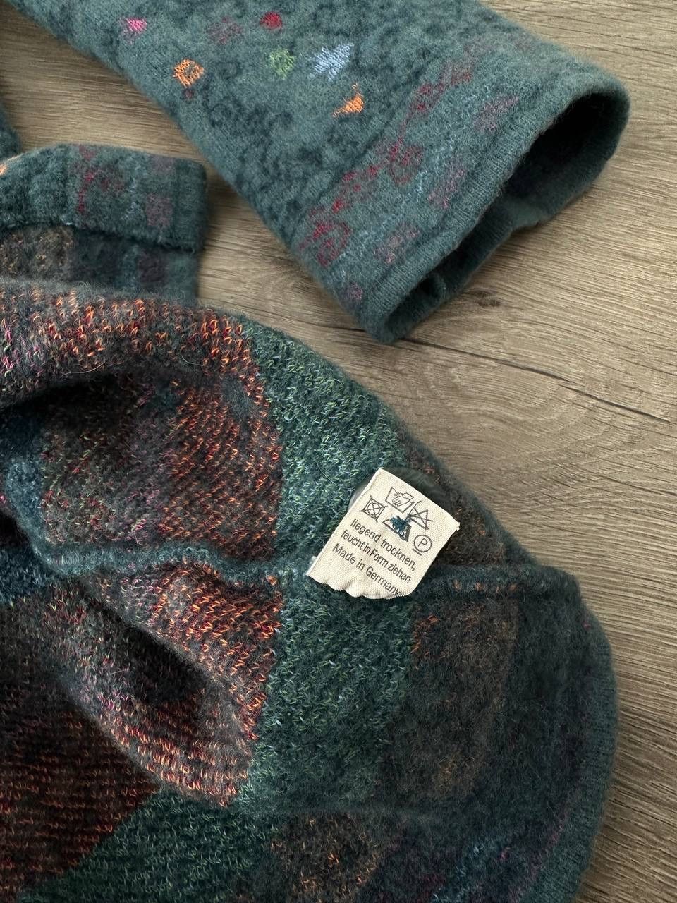 Japanese Brand × Vintage Vintage DUNQUE Wool Cardigan Floral Sweater Size US M / EU 48-50 / 2 - 9 Thumbnail