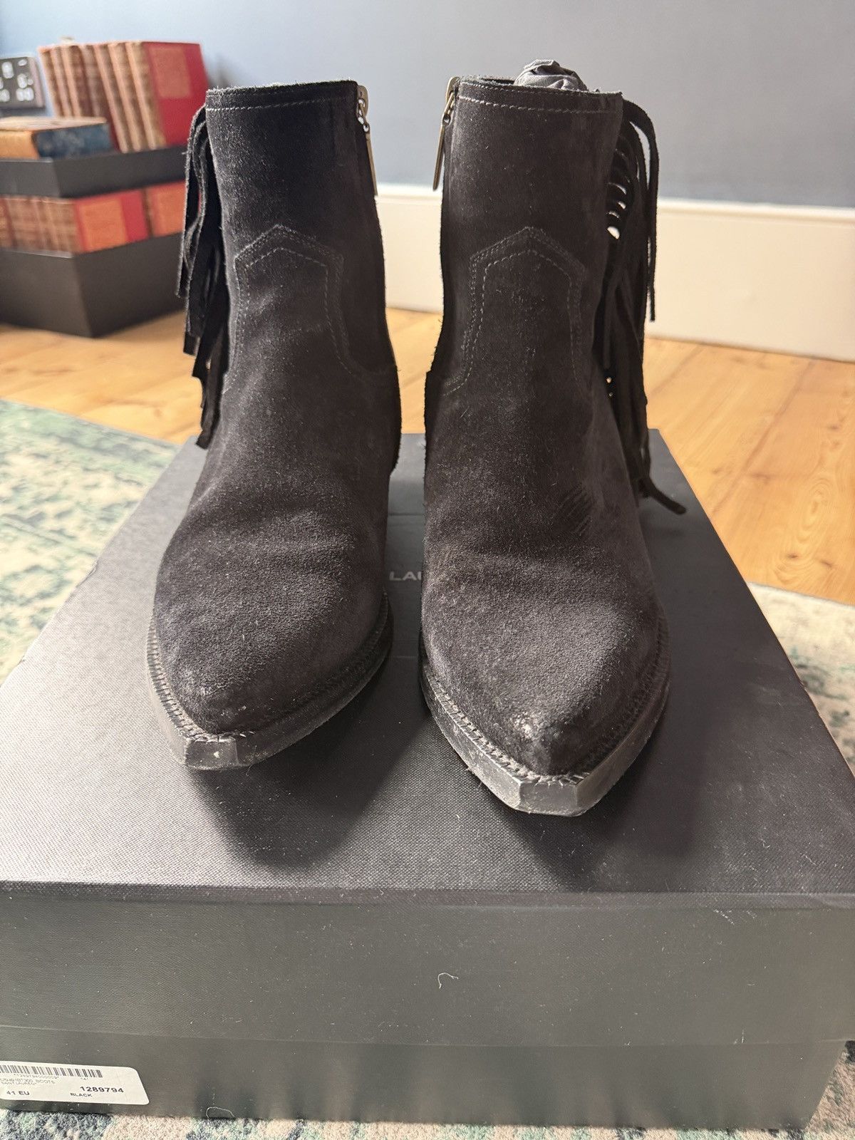 Saint Laurent Paris Saint laurent fringe wyatts size 41 Size US 7 / EU 40 - 1 Thumbnail