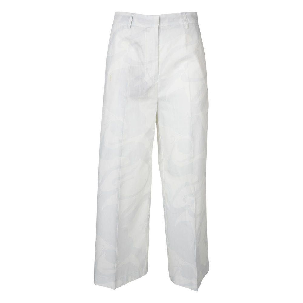 ETRO WHITE PANTS SIZE 42