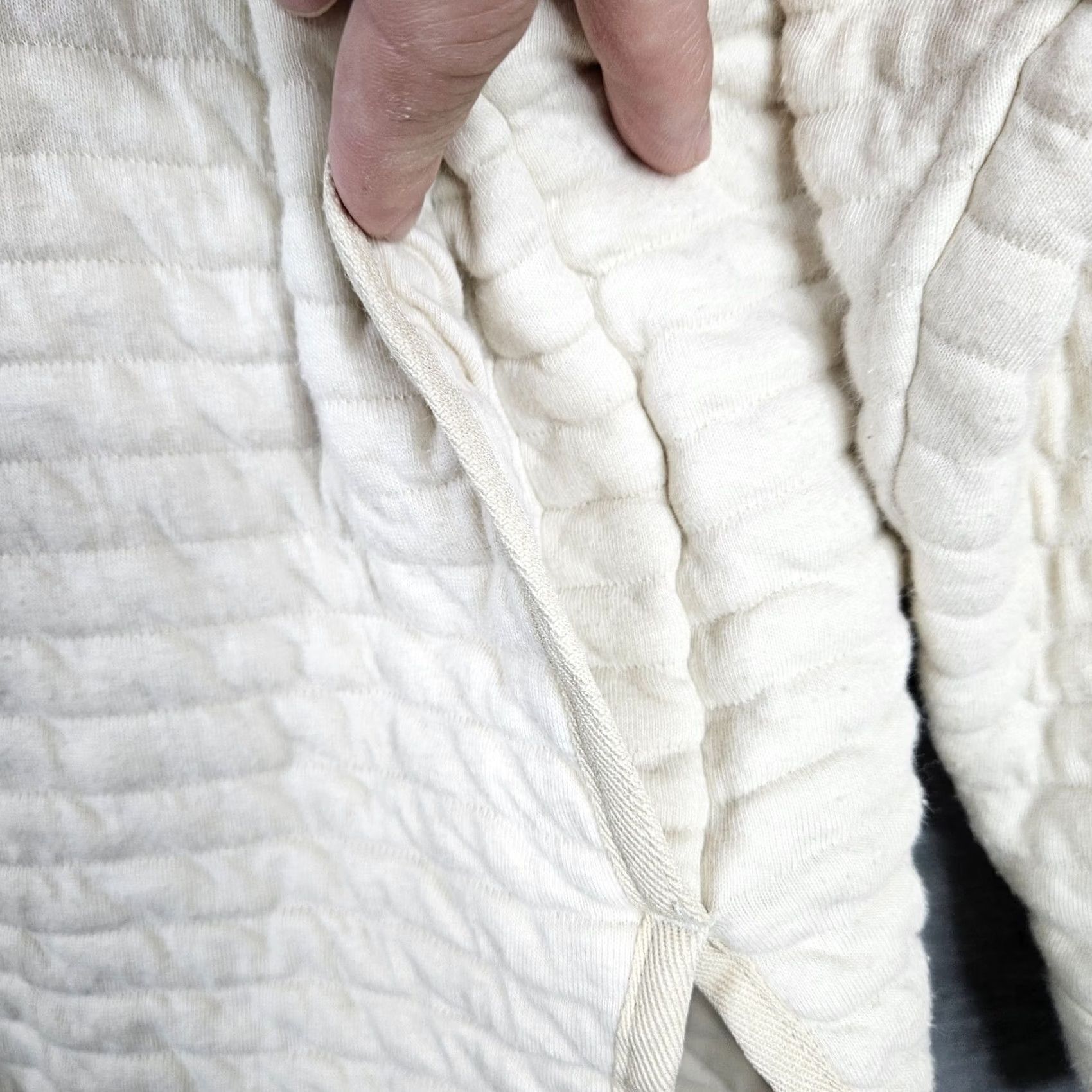 Everlane Everlane Jacket Women's M Ivory Quilted Organic Cotton" Size M / US 6-8 / IT 42-44 - 3 Thumbnail