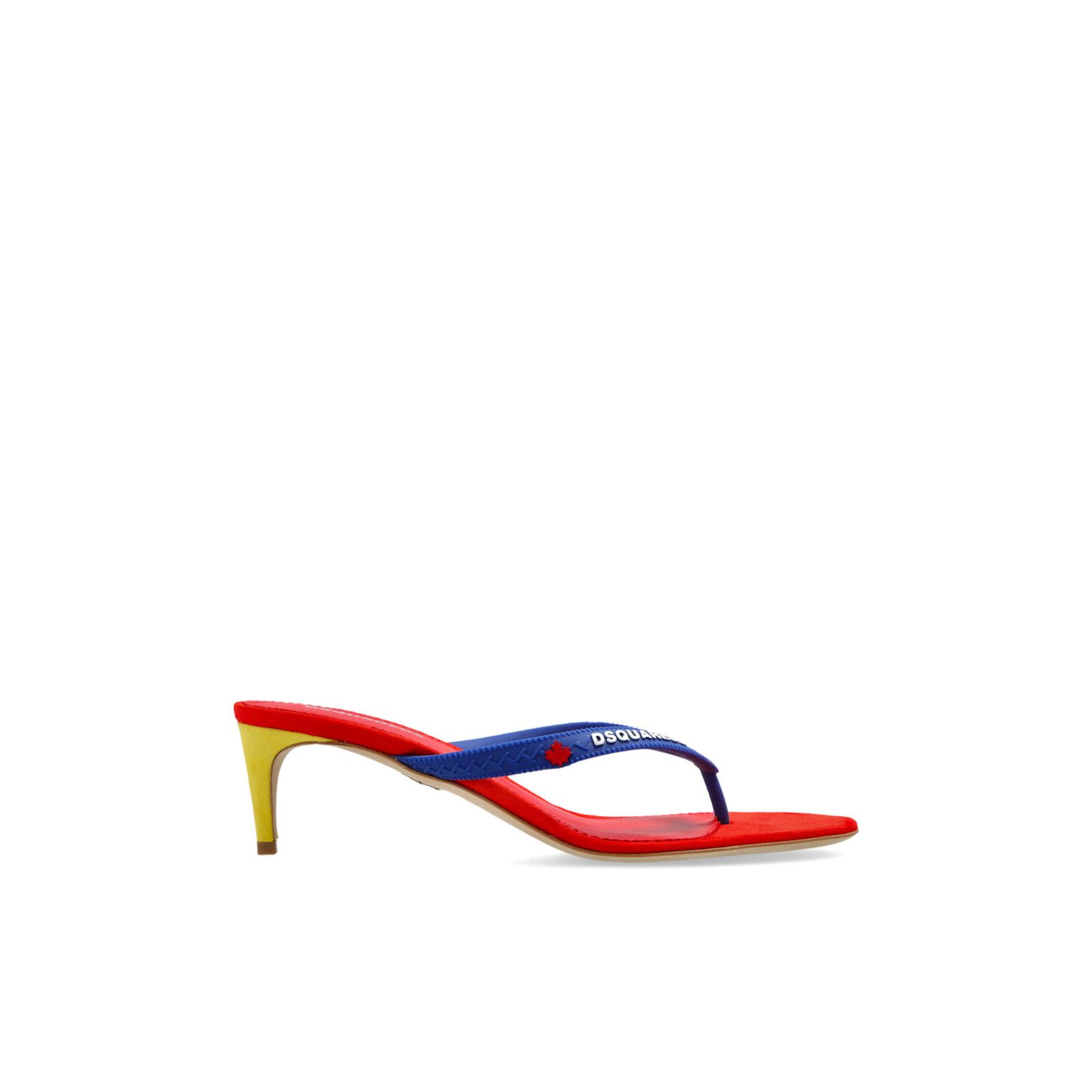 DSQUARED2 Multicolor Heeled Thong Sandals New & Authentic (W