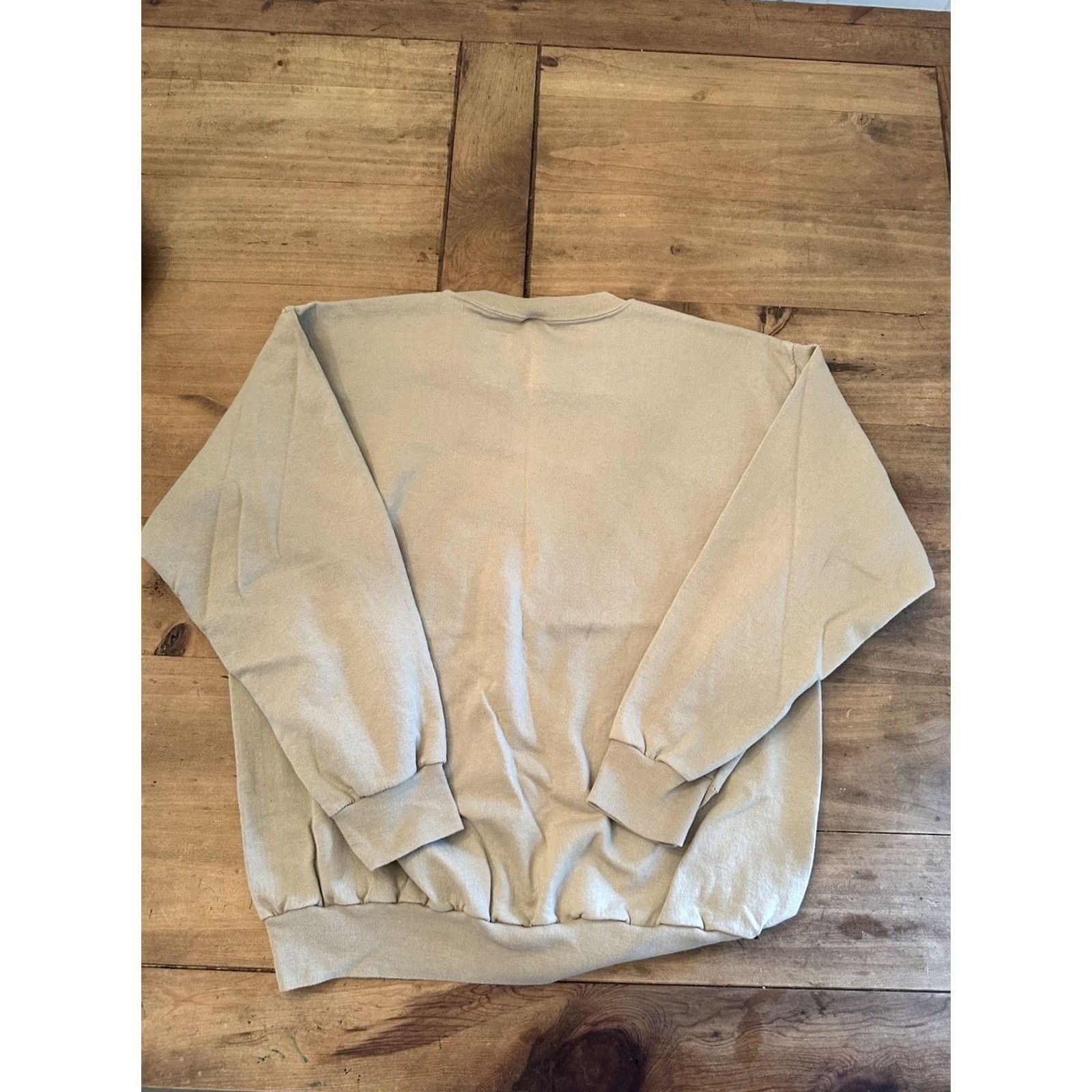 Vintage VINTAGE Hilltop Sportswear Crewneck Sweater Mens XL 50/50 Beige Stain Blank Plain Sweatshirt Pullover Mens XL Beige Size US XL / EU 56 / 4 - 5 Thumbnail