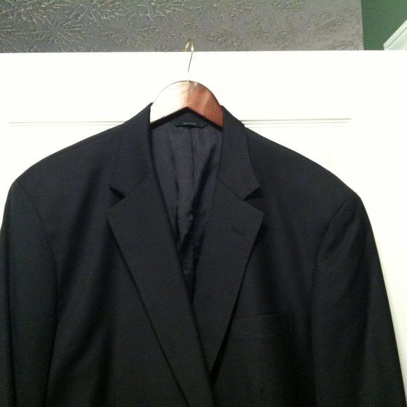 Brooks Brothers BROOKS BROTHERS MENS NAVY WOOL SPORT JACKET COAT BLAZER 48L Size 48L - 1 Thumbnail