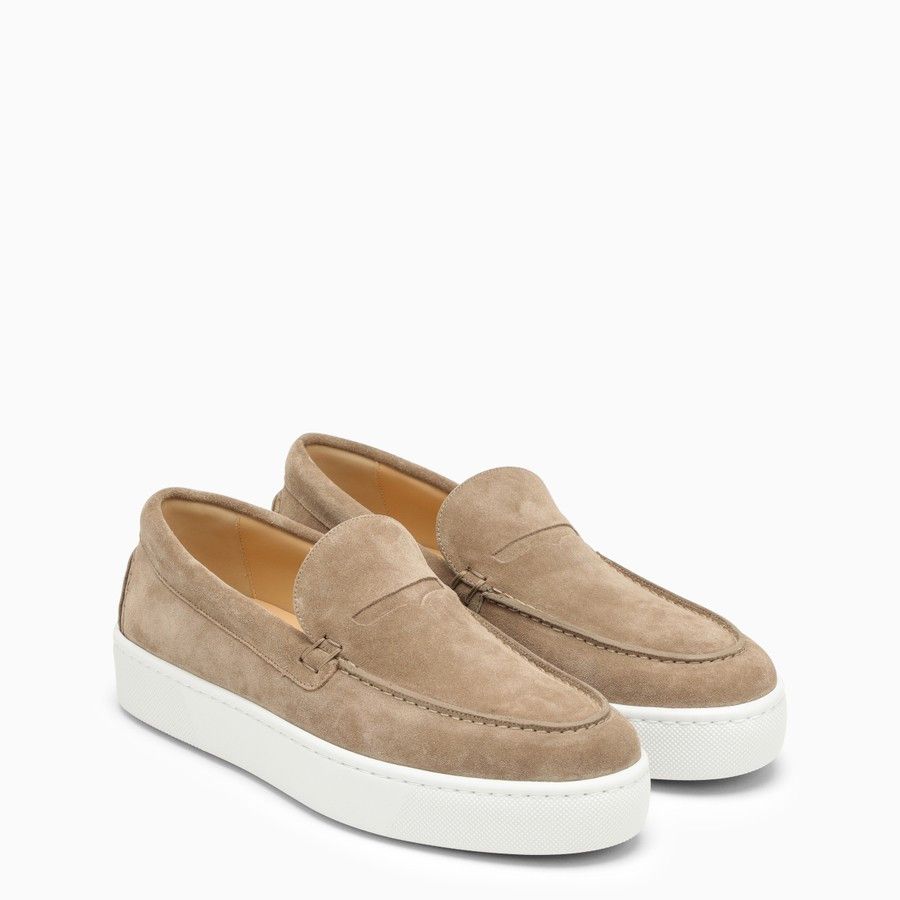 image of Christian Louboutin O1D2Blof0324 Loafers In Beige, Men's (Size 9)