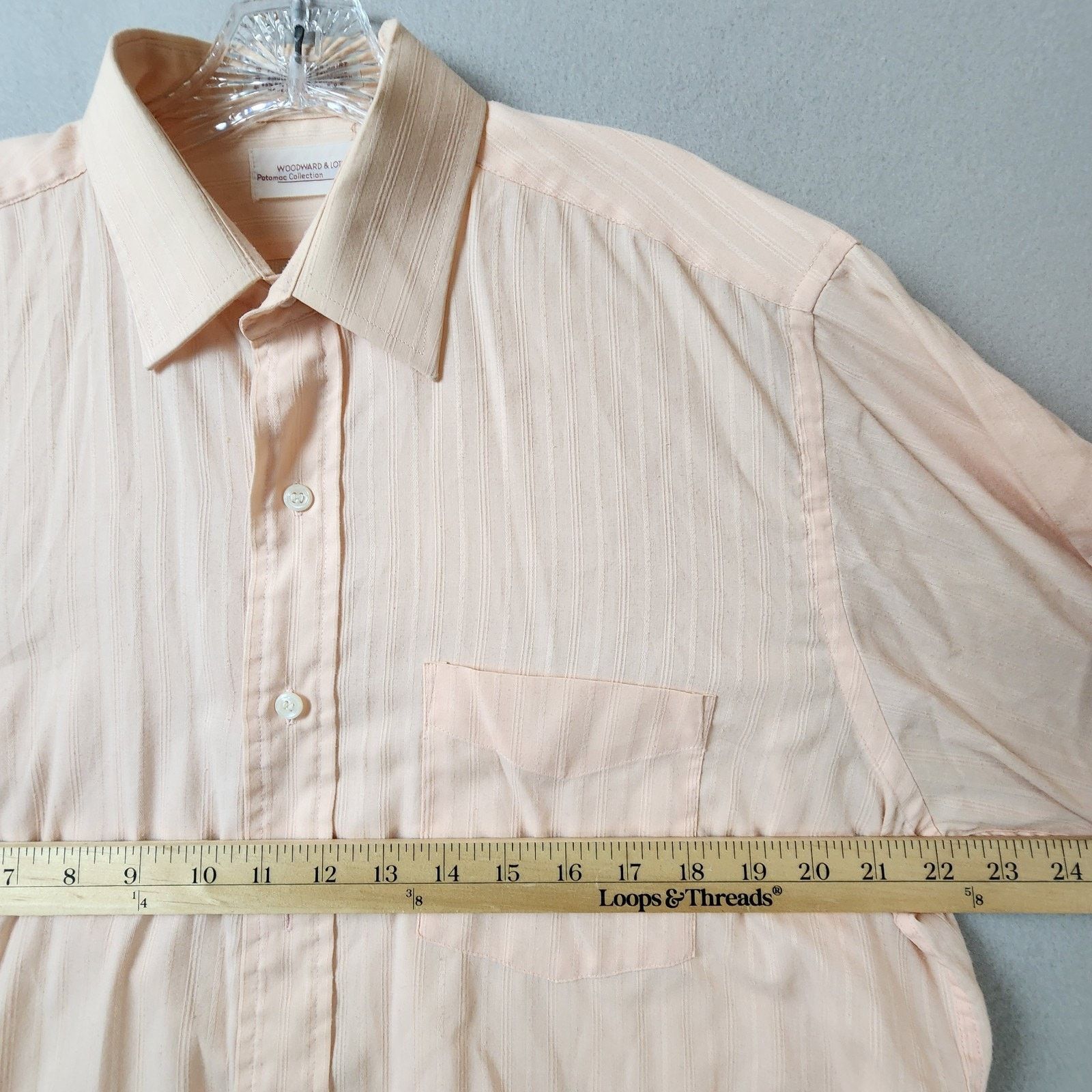Woodward Woodward & Lothrop Full Cut Men's Dress Shirt 16-1/2 34/35 Size US S / EU 44-46 / 1 - 4 Thumbnail