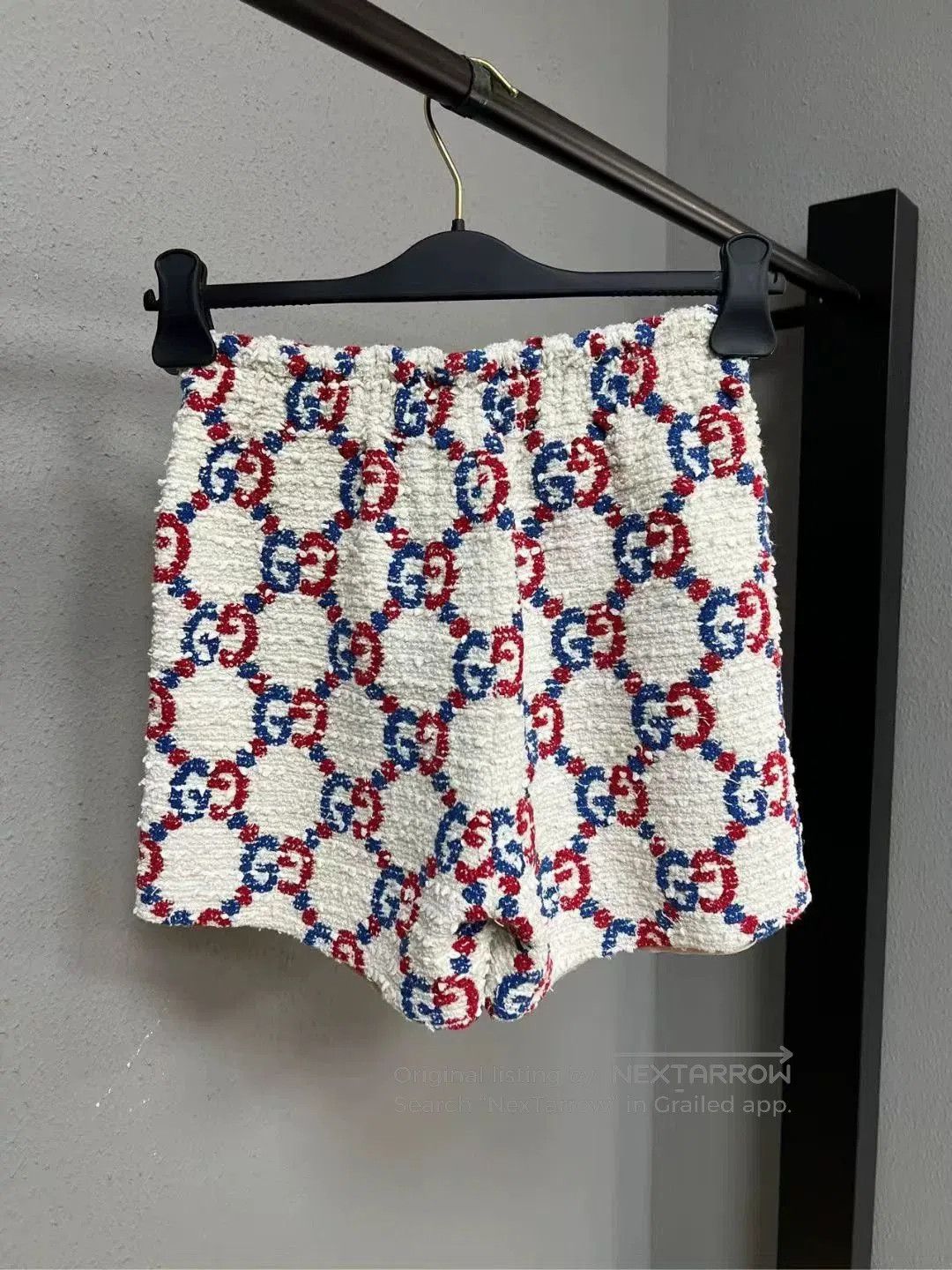 Gucci Gucci Tweed All-Over Logo Shorts. Size 37" - 2 Thumbnail