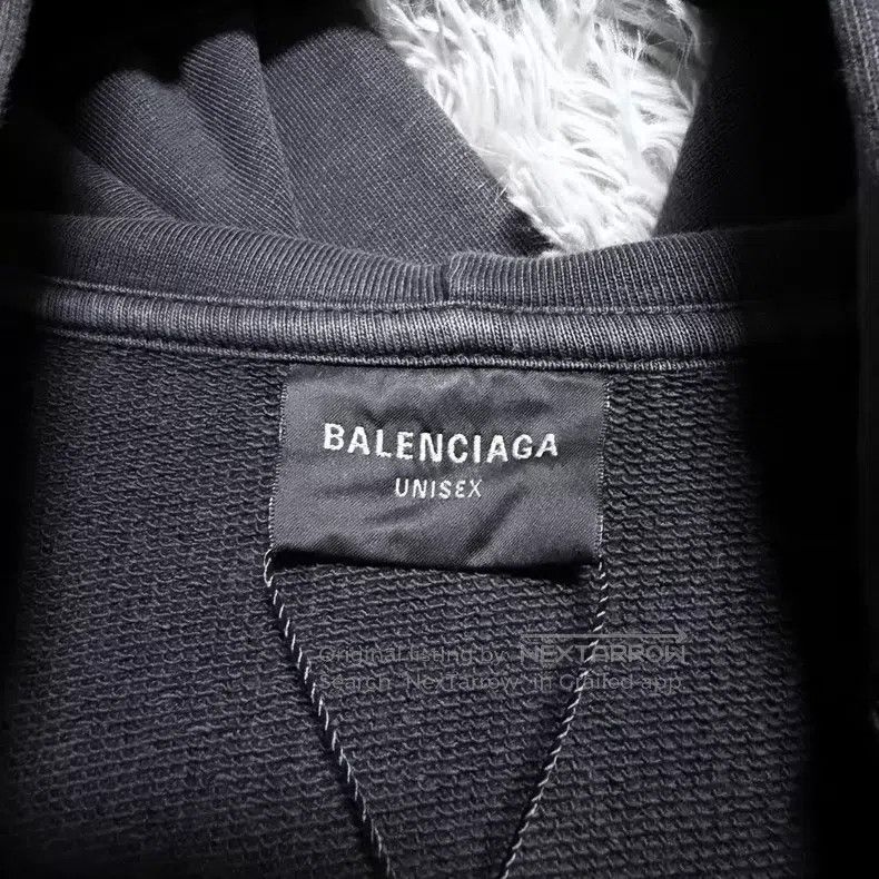 Balenciaga Balenciaga Grey back sleeve flame zipper hoodie Size US XL / EU 56 / 4 - 6 Thumbnail