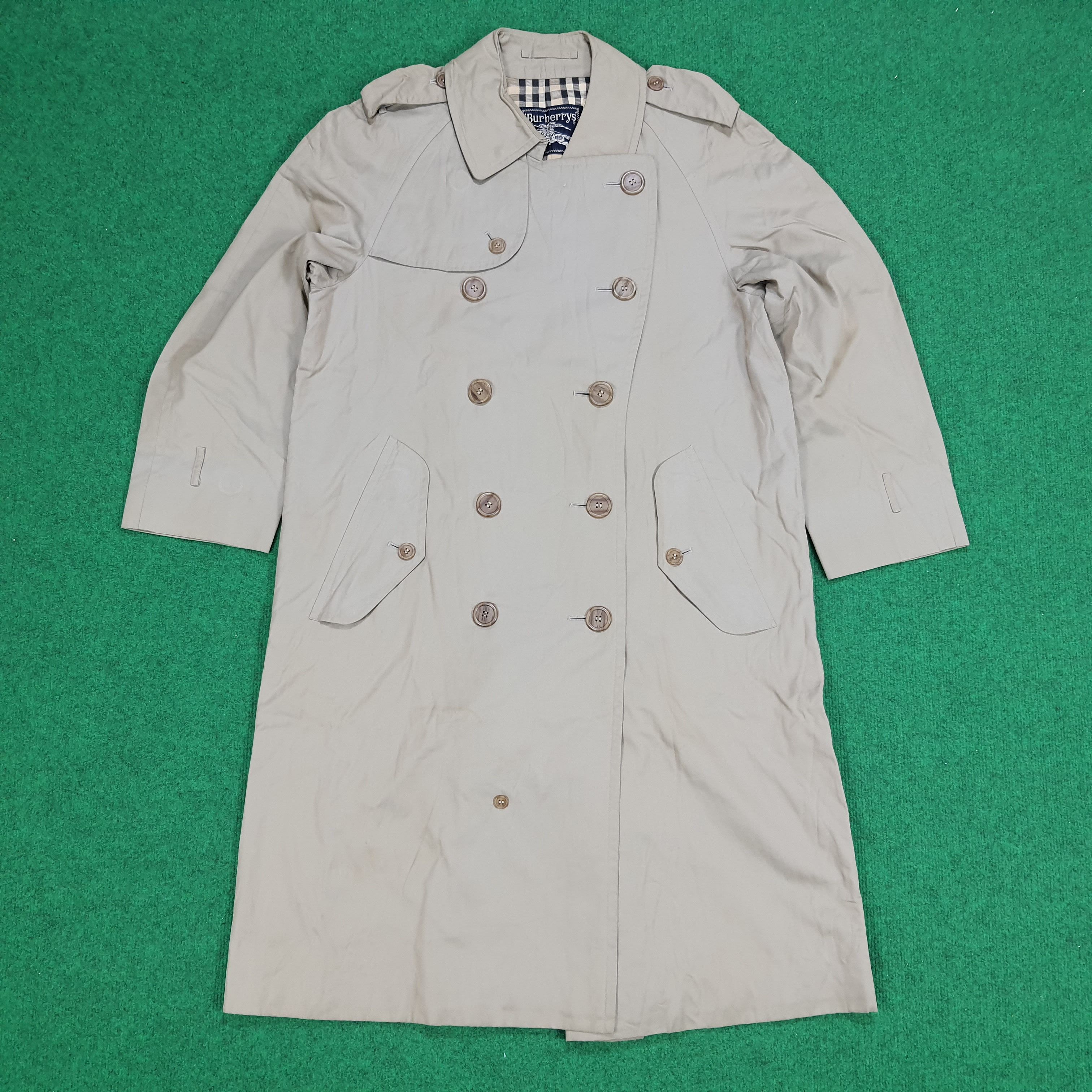 Burberry × Vintage Vintage Burberrys Nova Check Casual Trench Jacket Size US M / EU 48-50 / 2 - 1 Thumbnail