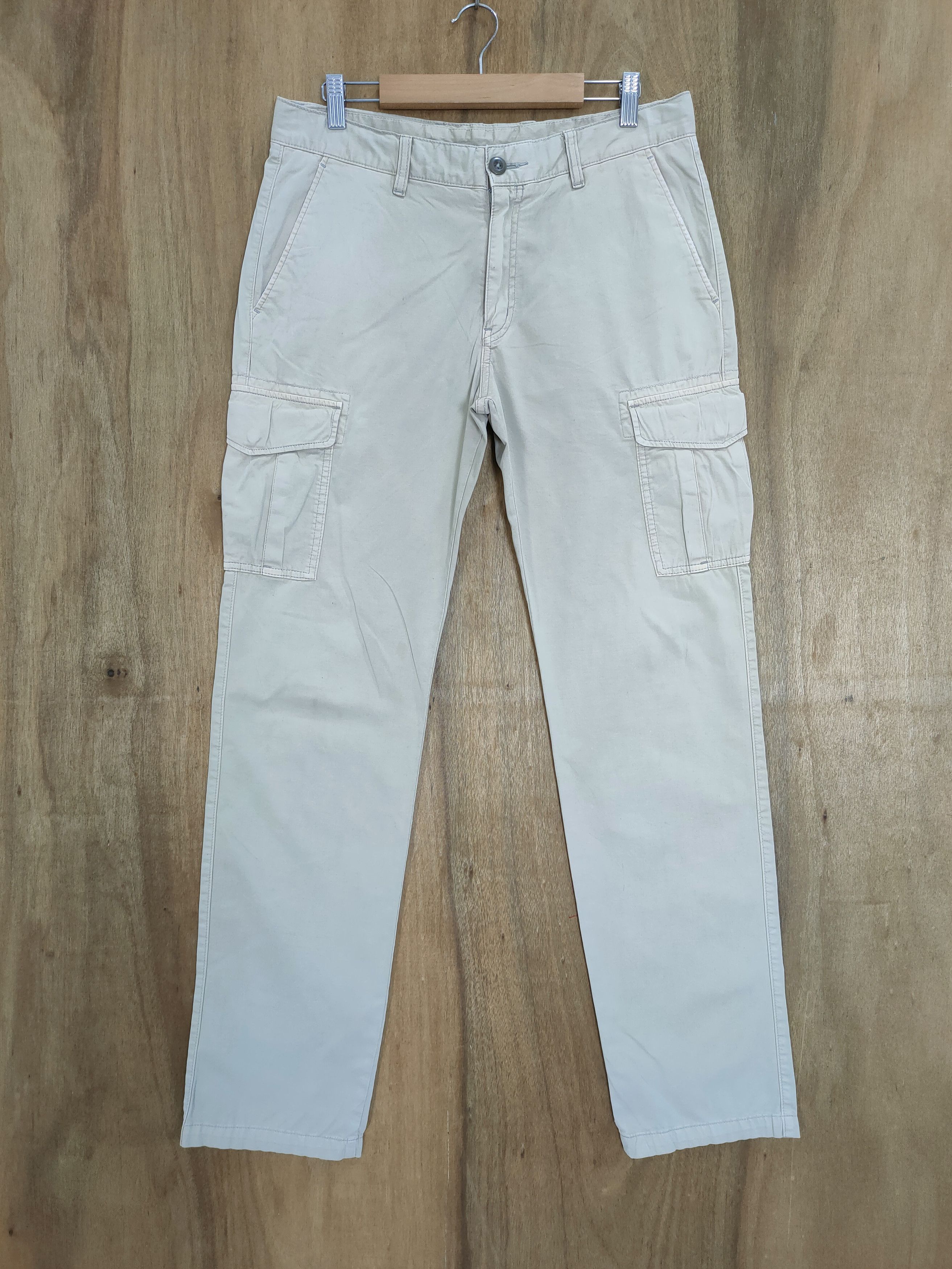 image of Authentic Khakis Skinny Cargo Pants in Dark Khaki, Men's (Size 32)