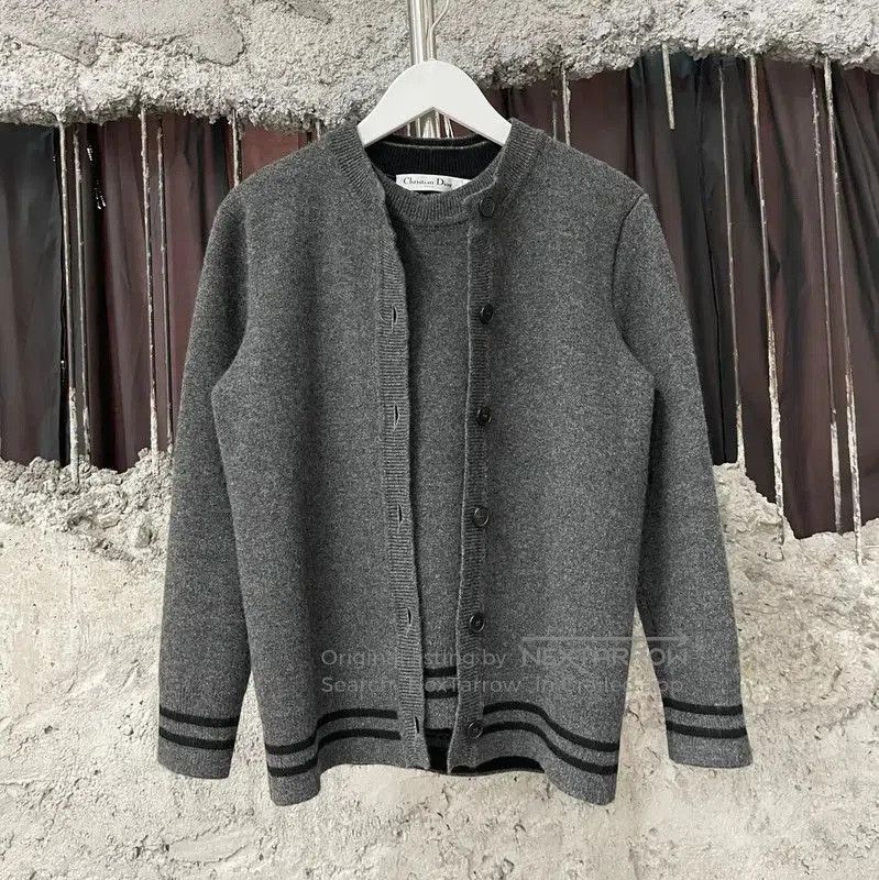 Dior Dior Gray Long Sleeve Cardigan for Women . Size XXS / US 00 / IT 34 - 3 Thumbnail