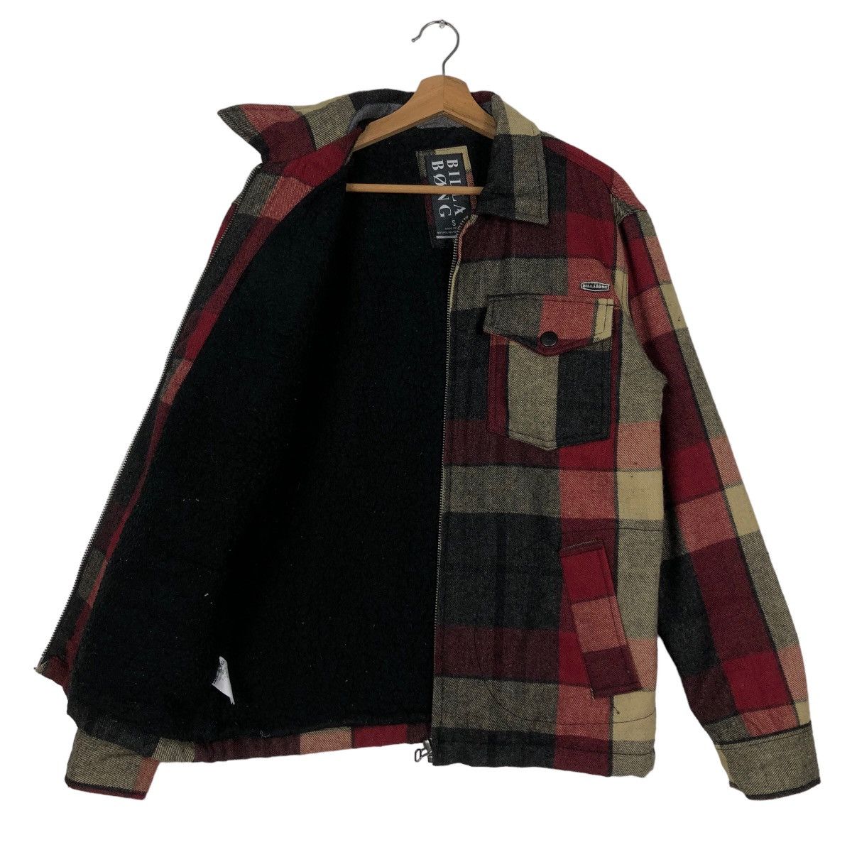 Flannel 🔥90’s Vintage Flannel Wool Jacket Billabong Tartan Design Size US S / EU 44-46 / 1 - 8 Thumbnail