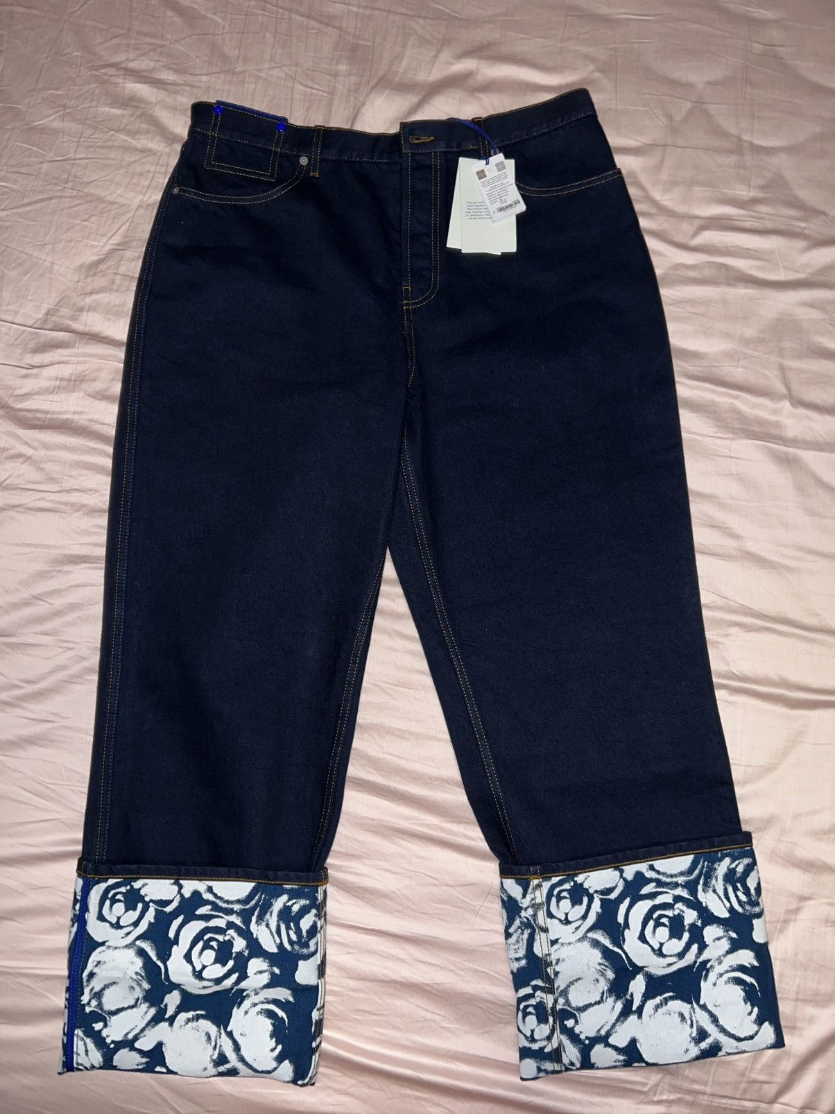 Burberry Burberry Indigo Rose Bottom Denim Jeans Size US 33 - 3 Thumbnail