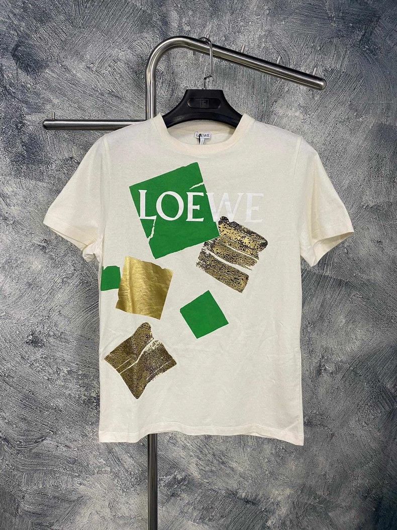 Loewe Loewe White Logo Short Sleeve Top - dmc Size US XS / EU 42 / 0 - 1 Thumbnail