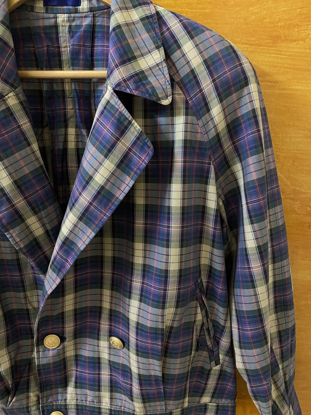 Burberry Vintage Burberrys double breast check blazer jacket Size M / US 6-8 / IT 42-44 - 2 Thumbnail