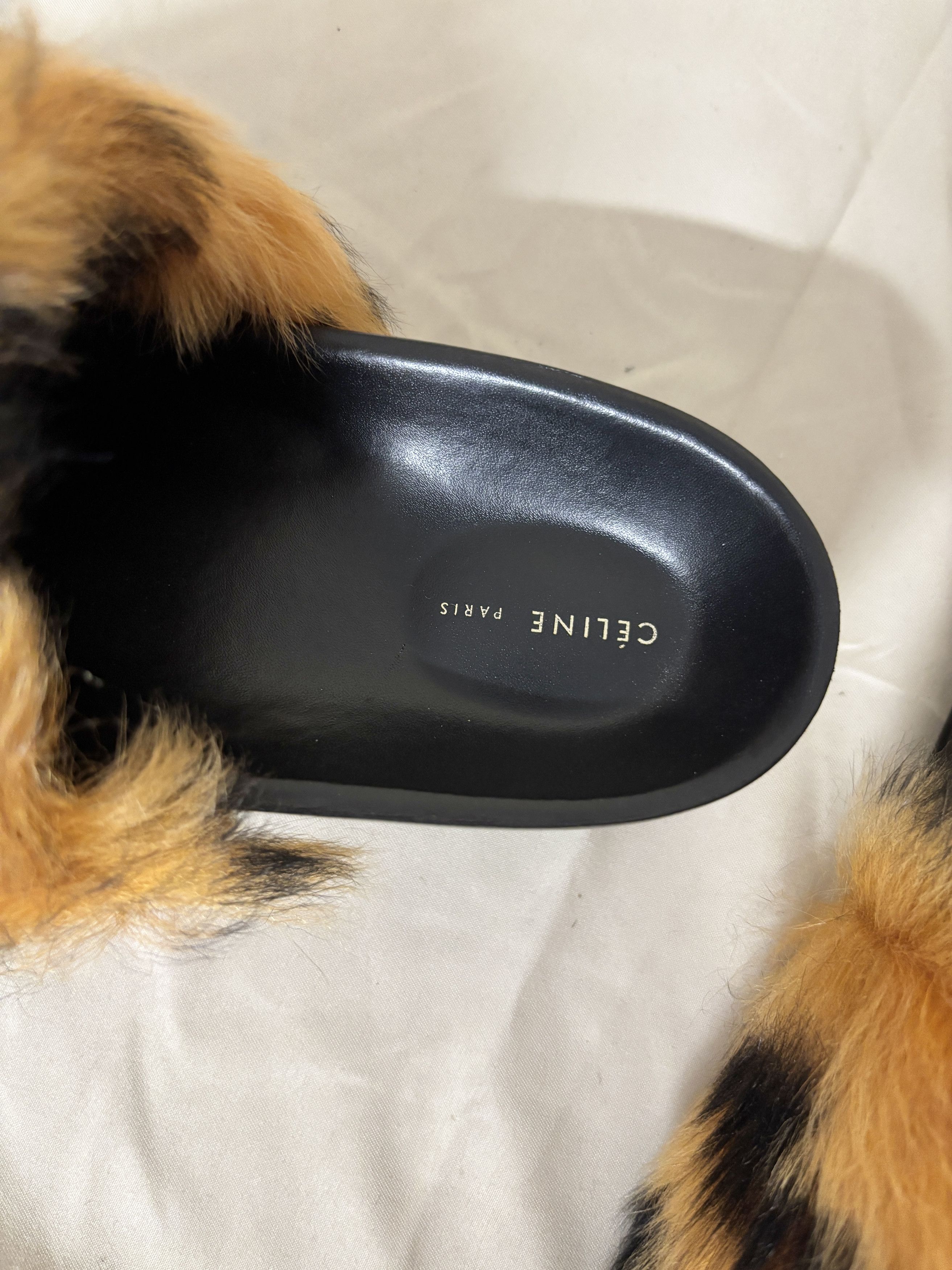 Celine Celine furry slides by Phoebe Philo - NIB sz 37 Size US 7 / IT 37 - 5 Thumbnail