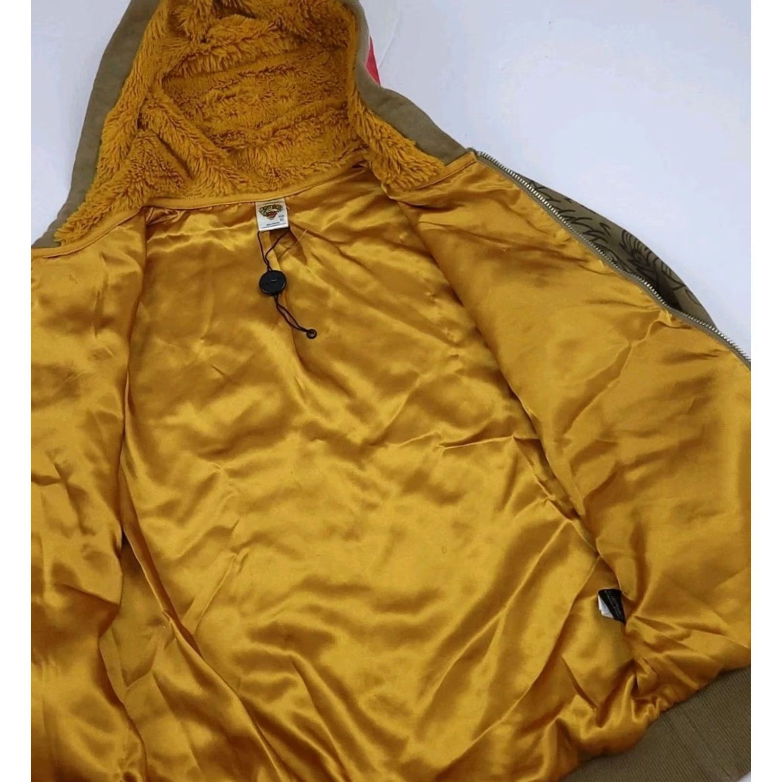Ed Hardy VINTAGE Ed Hardy Love Kills Lined Zip Hoodie XS Womens Hoodie XS Brown Crew Neck Size XS / US 0-2 / IT 36-38 - 5 Thumbnail