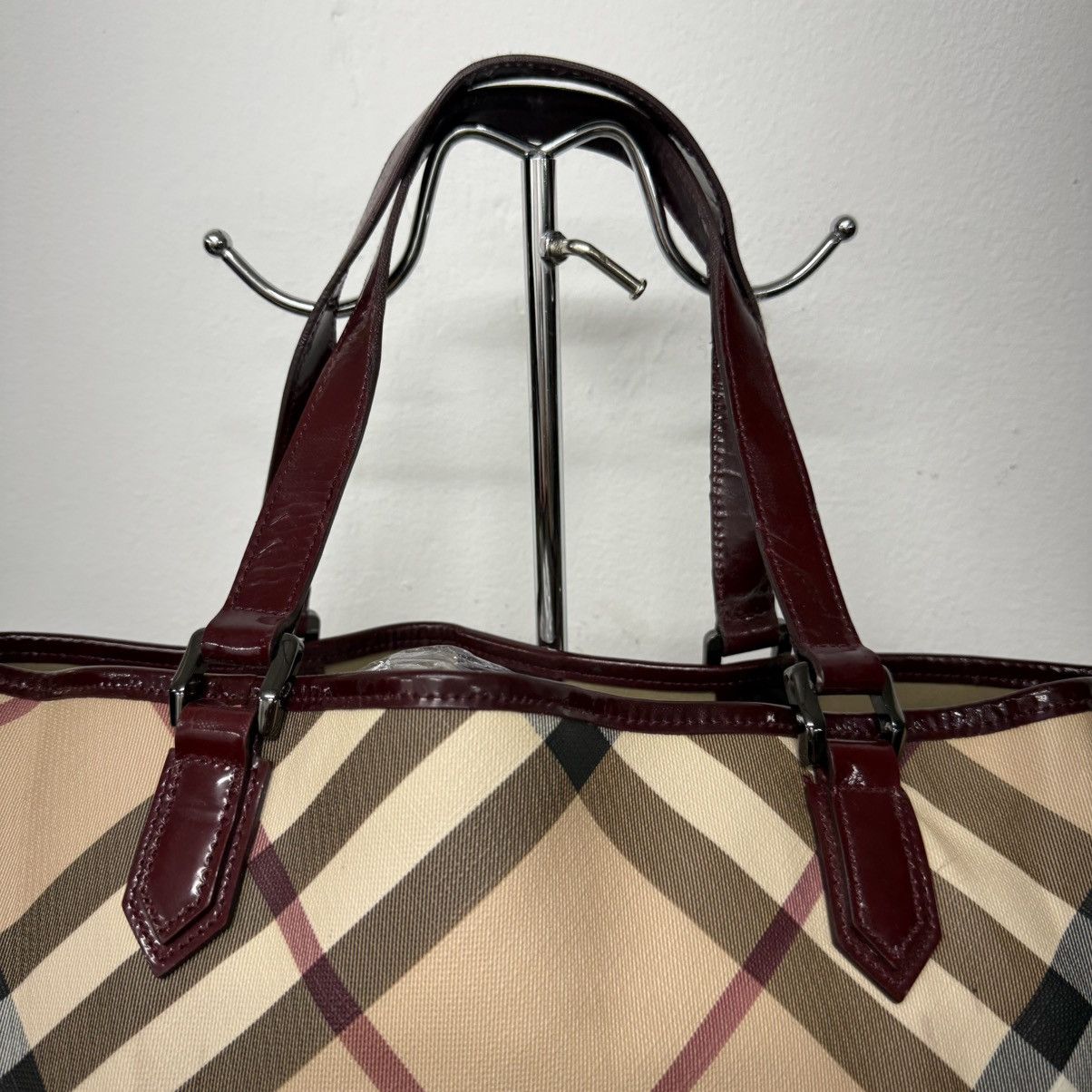Burberry Vintage Burberry Nova Check Top Handle Bag Size ONE SIZE - 4 Thumbnail