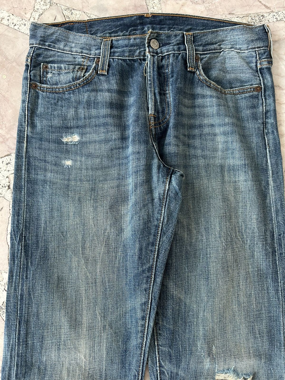Levi's Levis Vintage 501 Ripped Jeans Size US 30 / EU 46 - 3 Thumbnail