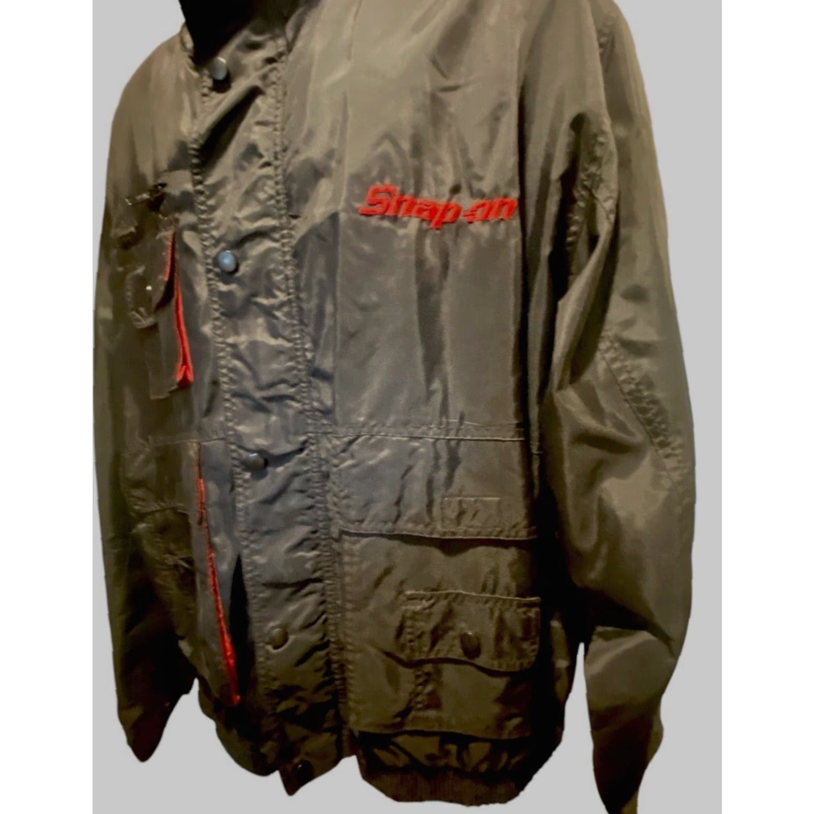 Vintage VINTAGE SnapOn Jacket Men’s XL Black Zip Snap Multiple Pockets Logo Embroidery Size US XL / EU 56 / 4 - 6 Thumbnail