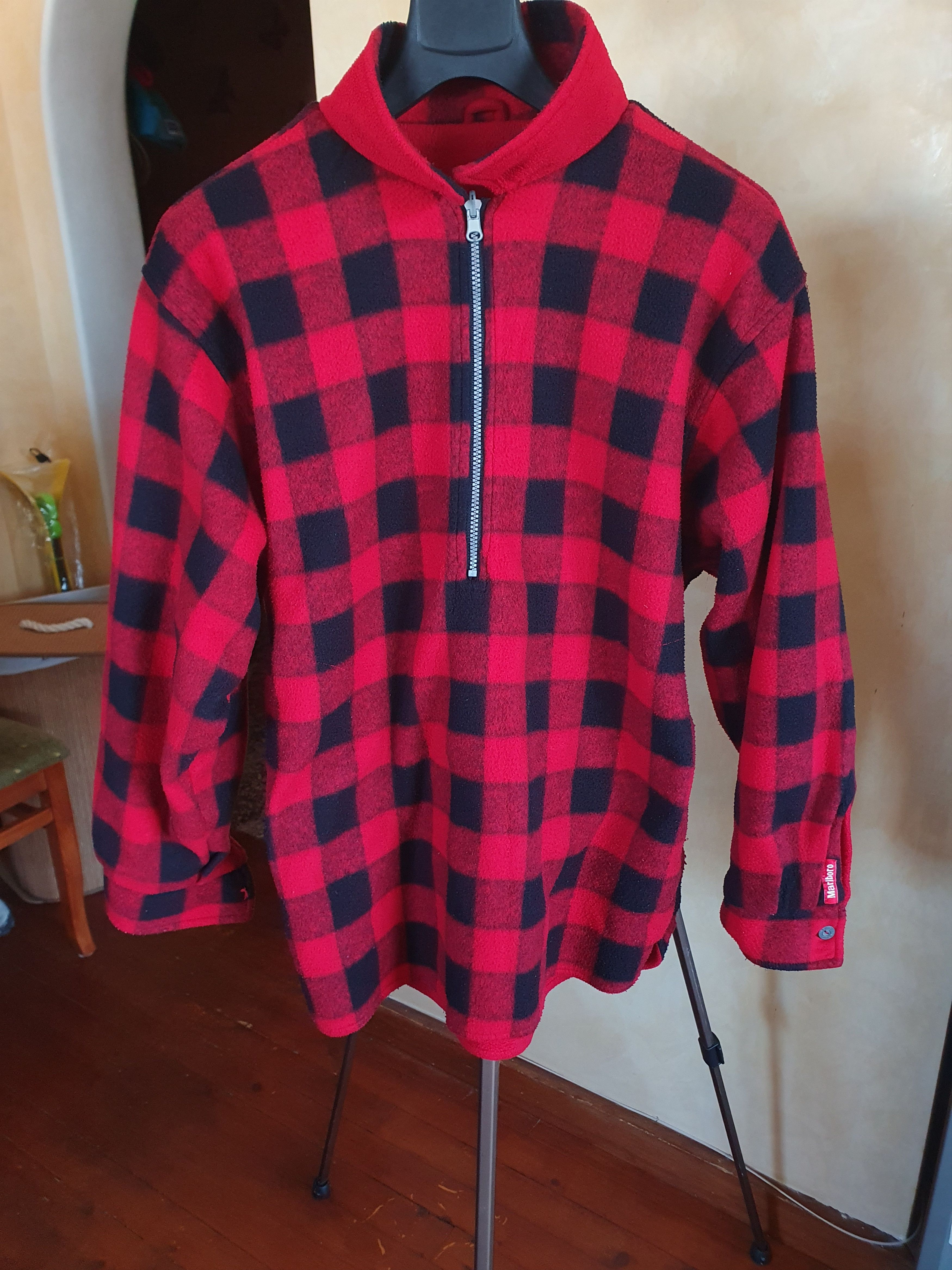Marlboro × Vintage Marlboro Unlimited Vintage Reversable Fleece Buffalo Check L Size US L / EU 52-54 / 3 - 2 Thumbnail