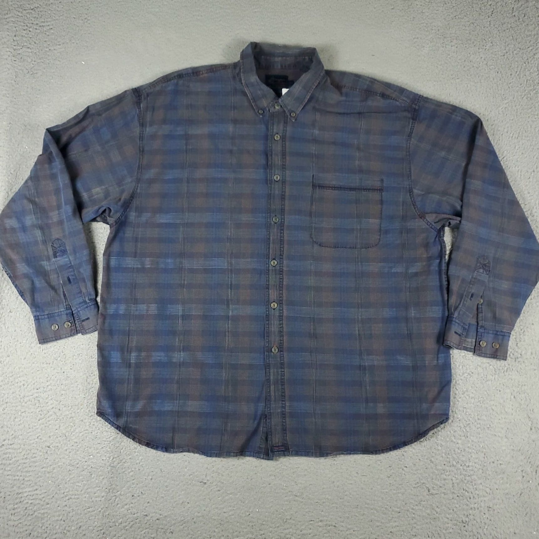 Tommy Bahama Tommy Bahama Blue Plaid Button-Up Shirt Mens Medium Long Sleeve Casual Size US M / EU 48-50 / 2 - 2 Thumbnail