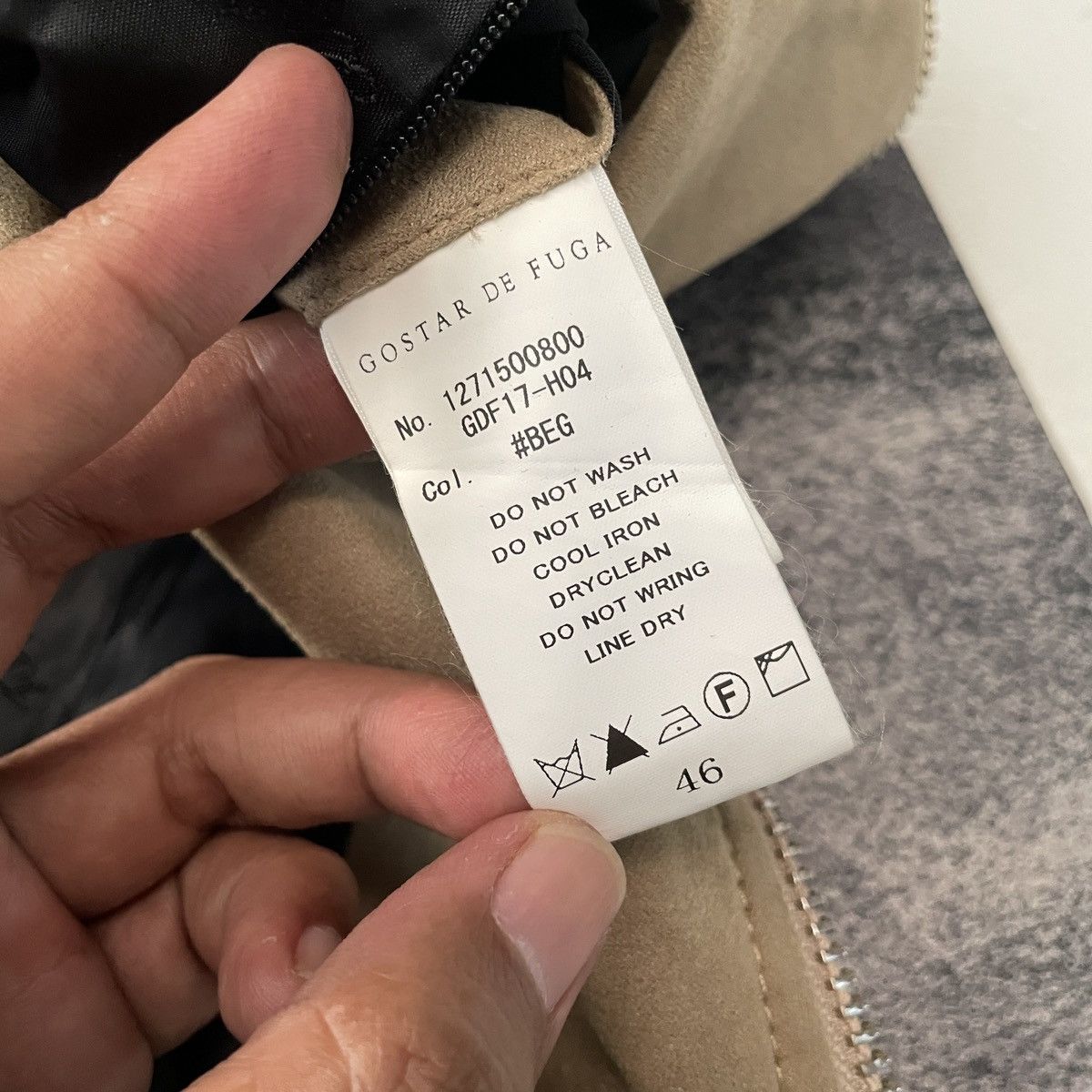 RARE🔥 Gostar De Fuga suede biker jacket