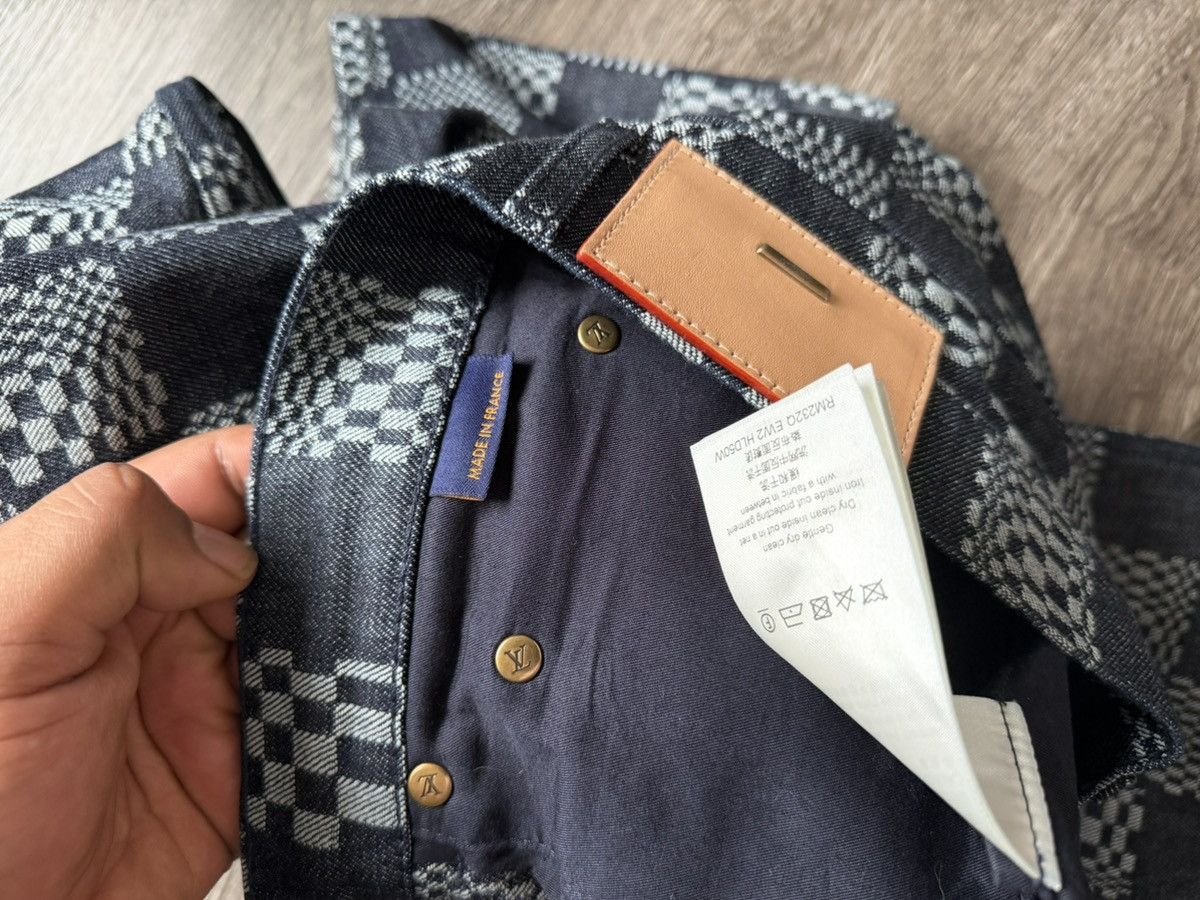 Louis Vuitton Louis Vuitton Distorted Damier Denim Indigo Blue Size 32 Size US 32 / EU 48 - 9 Thumbnail