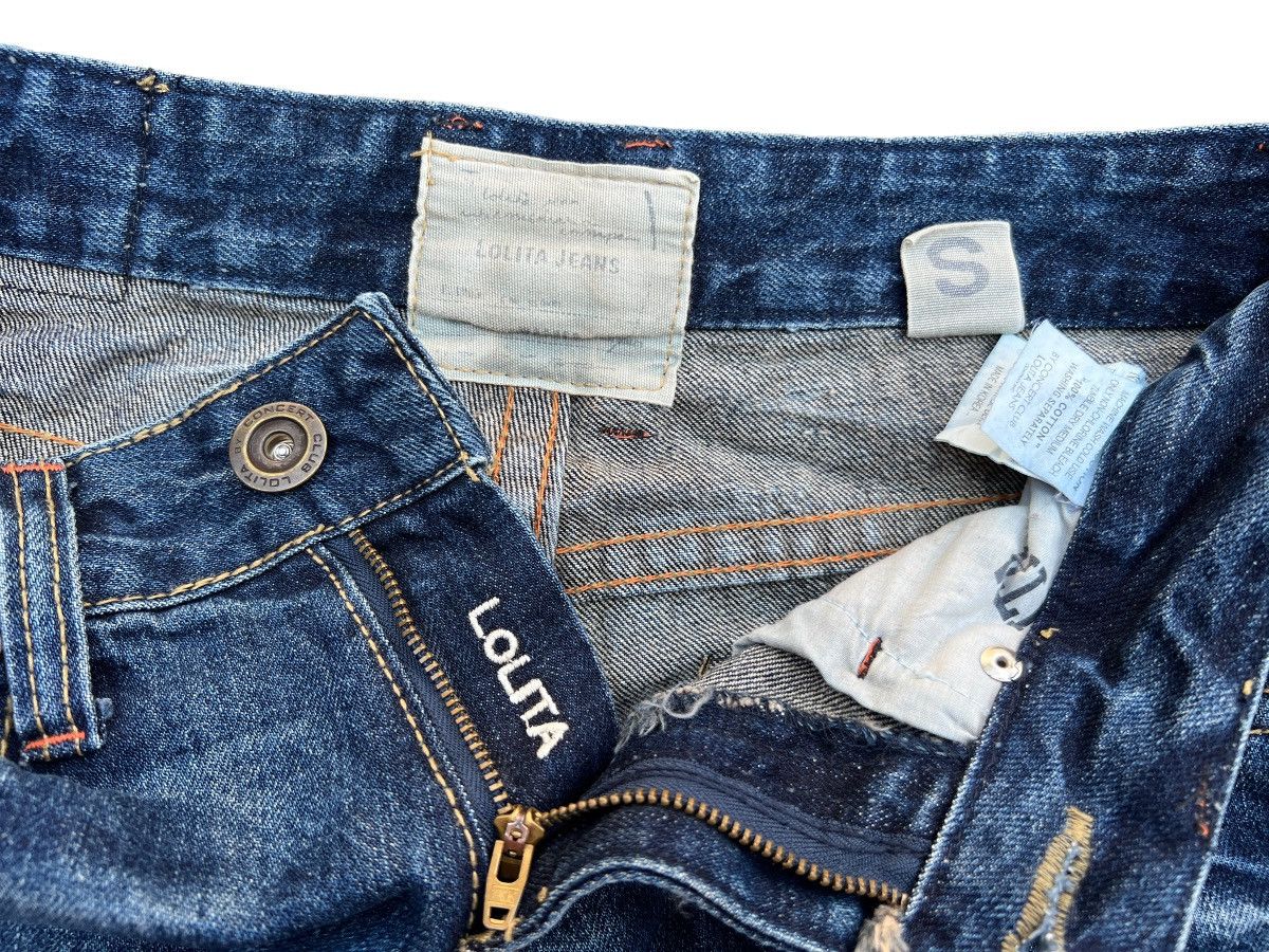 Japanese Brand Lolita Yoshitomo Nara Distressed Denim Jeans 31x31.5 Size 31" - 8 Thumbnail